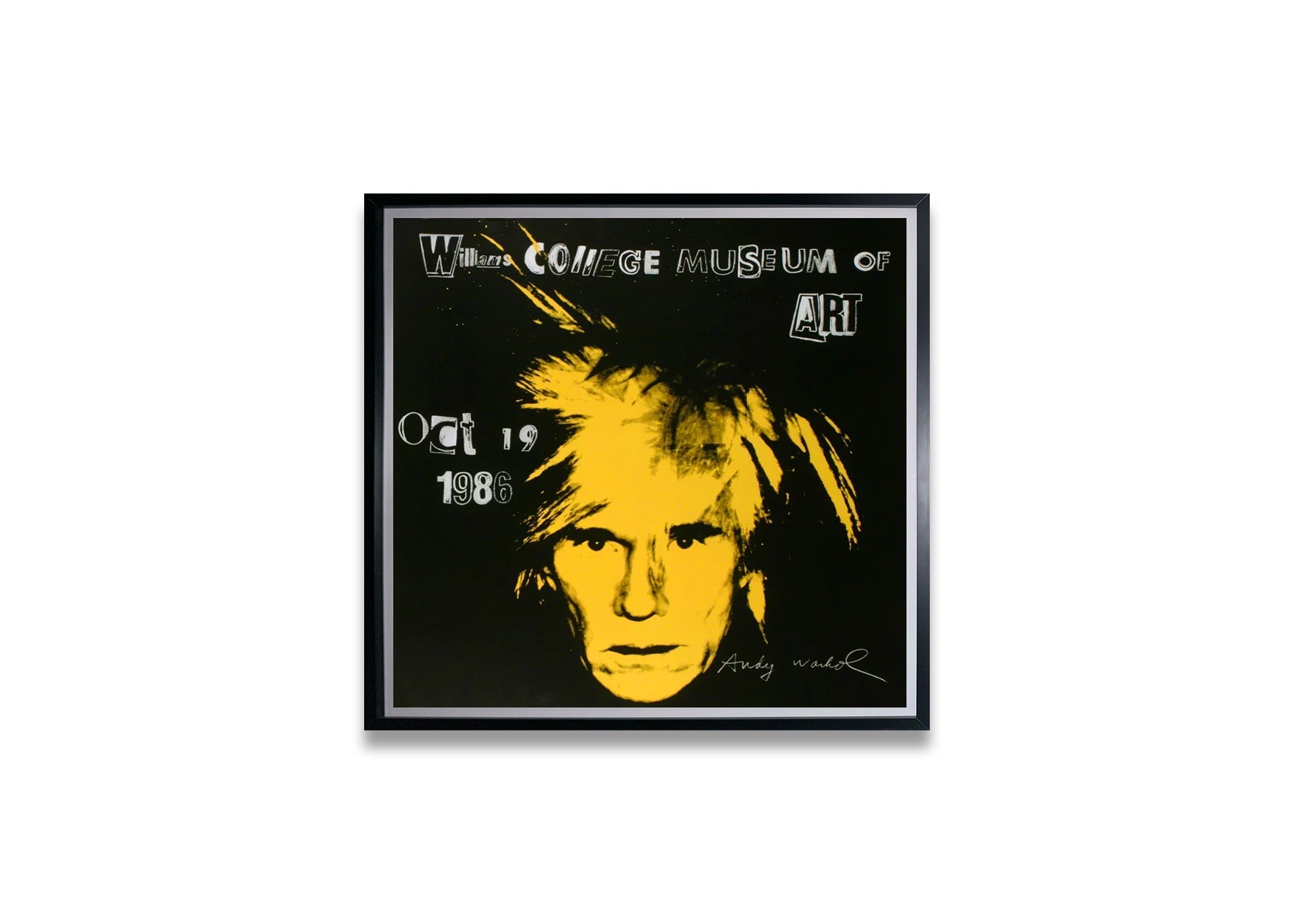 Andy Warhol: Self Portrait, 1986 (Exhibition Poster) – Found Objet
