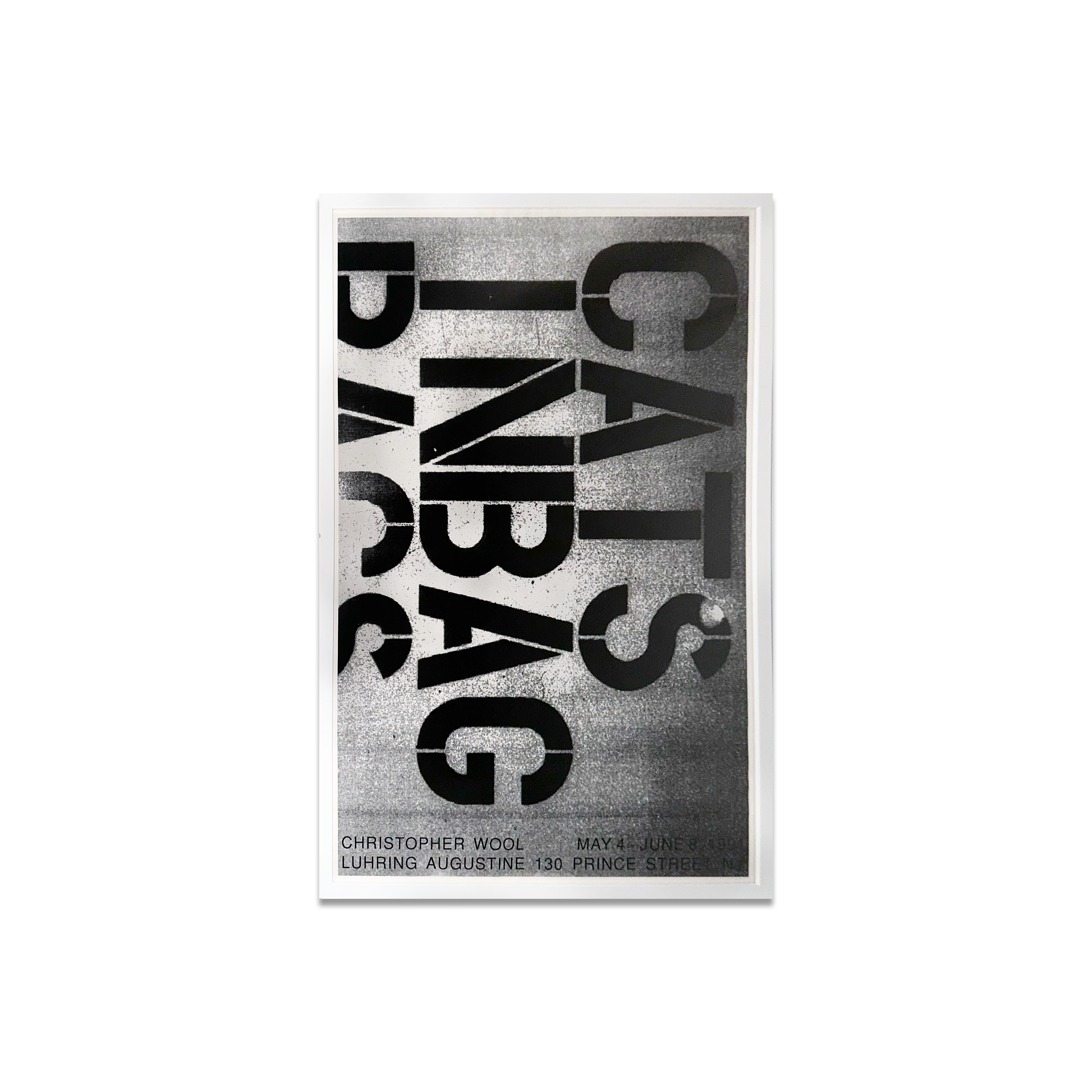 クリストファーウールChristopherWool画集（カバーはポスターへ展開可 Christopher Wool, Cats in Bag (Exhibition Poster) – Found Objet