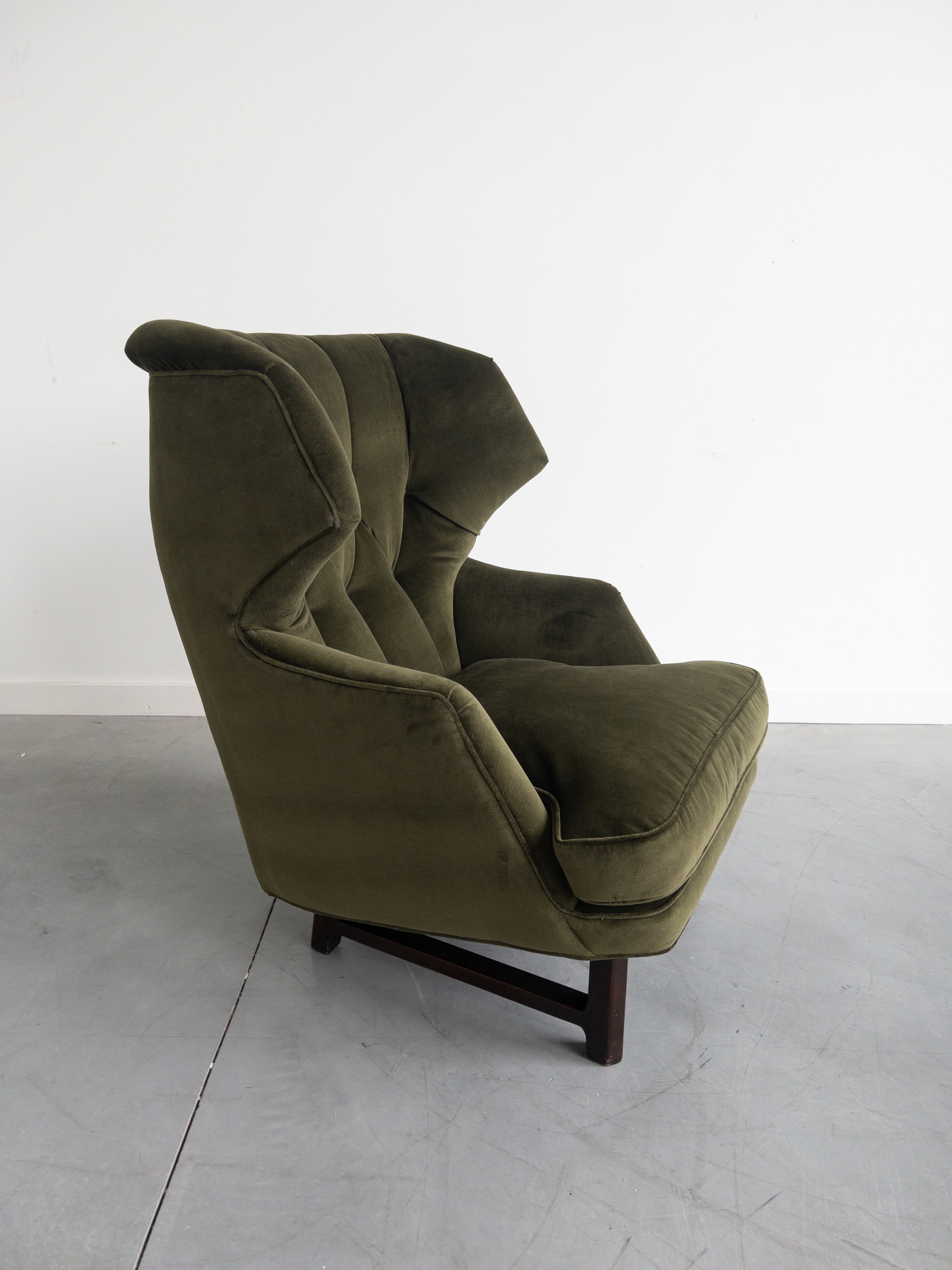 Janus Wing Chair and Ottoman by Edward Wormley for Dunbar