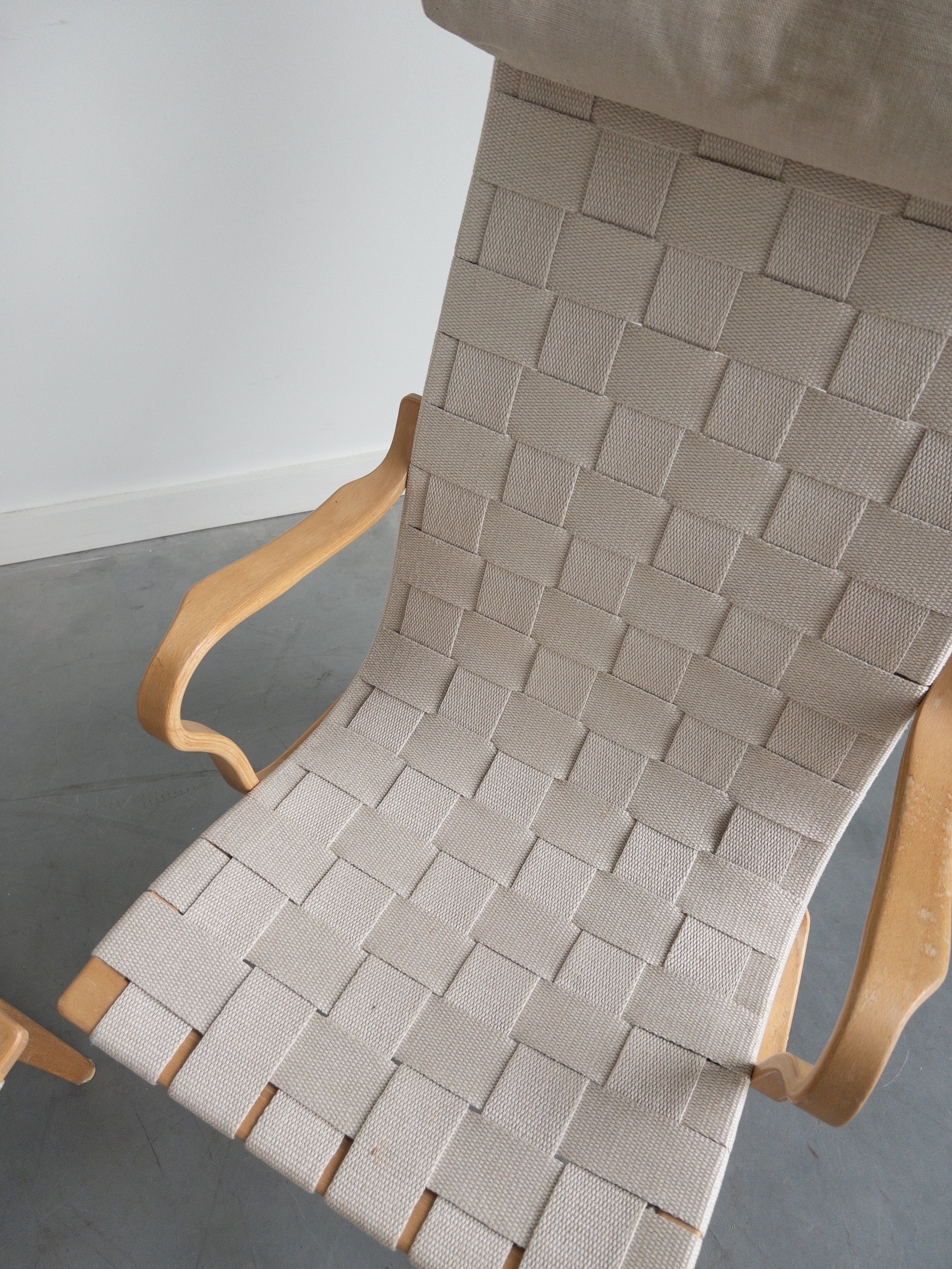 Eva Easy Lounge Chairs by Bruno Mathsson for Dux