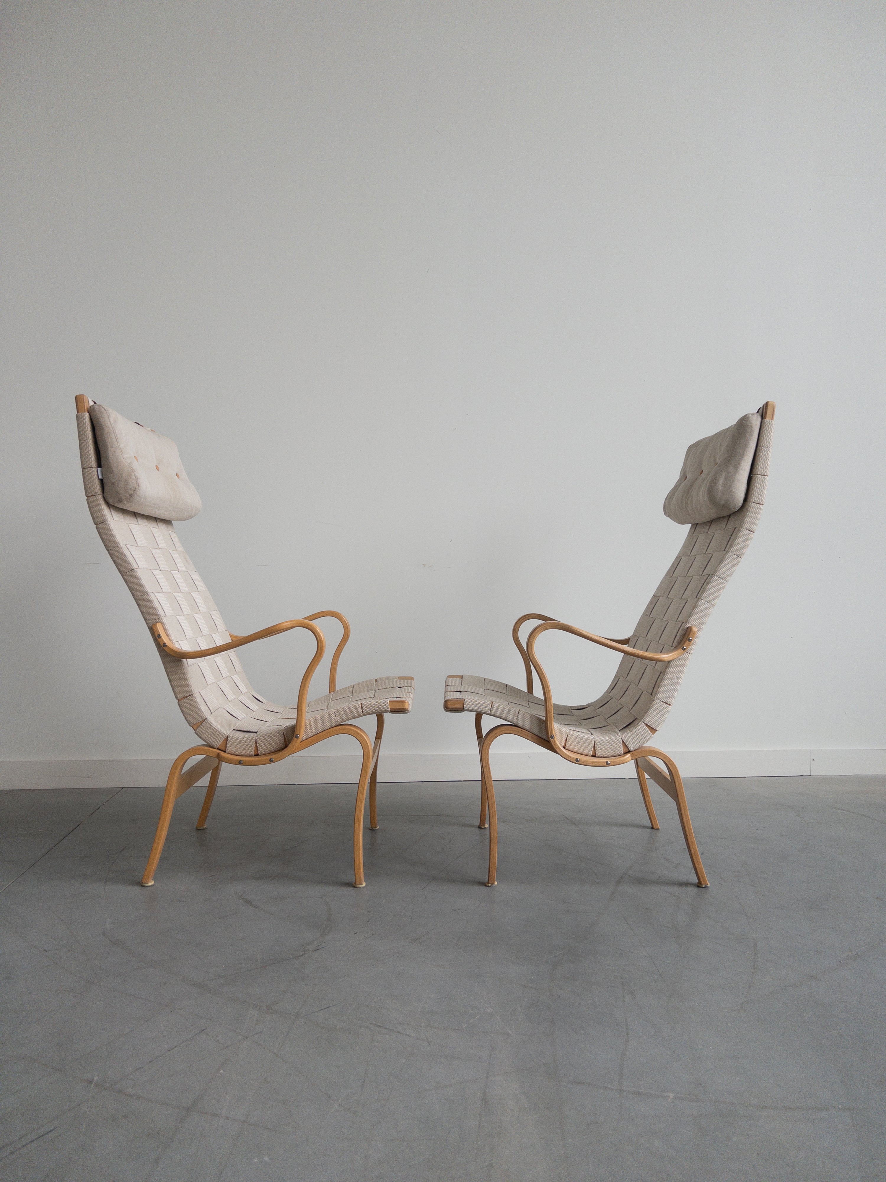 Eva Easy Lounge Chairs by Bruno Mathsson for Dux