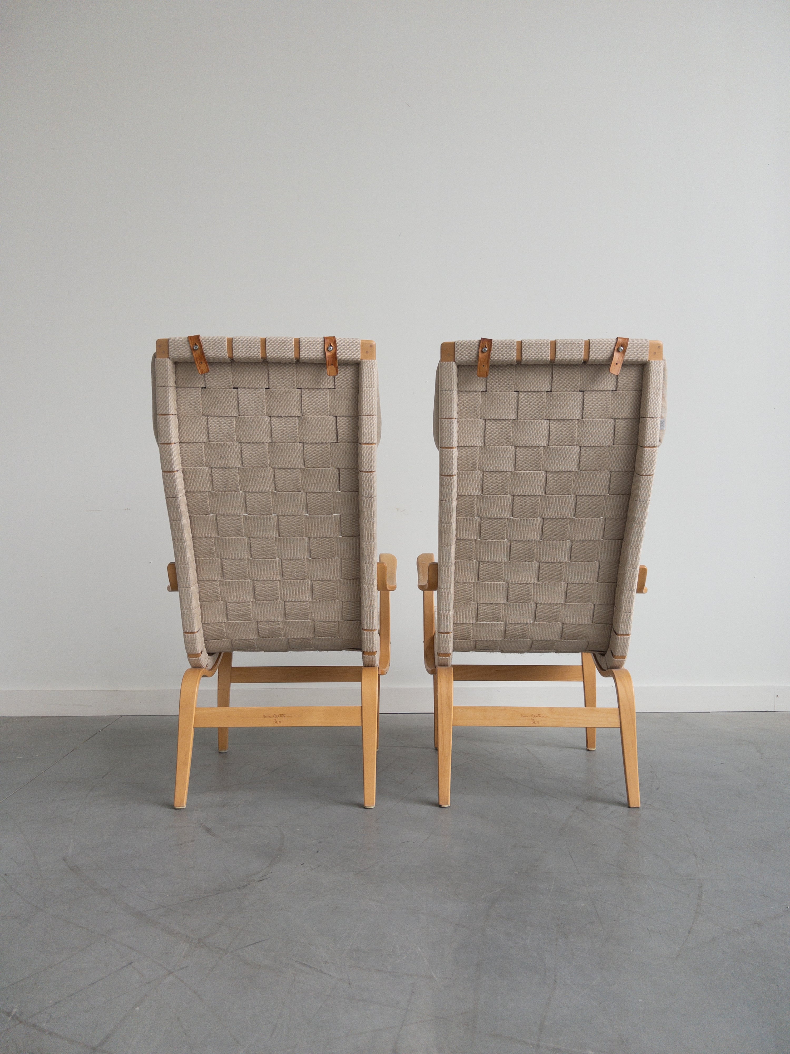 Eva Easy Lounge Chairs by Bruno Mathsson for Dux