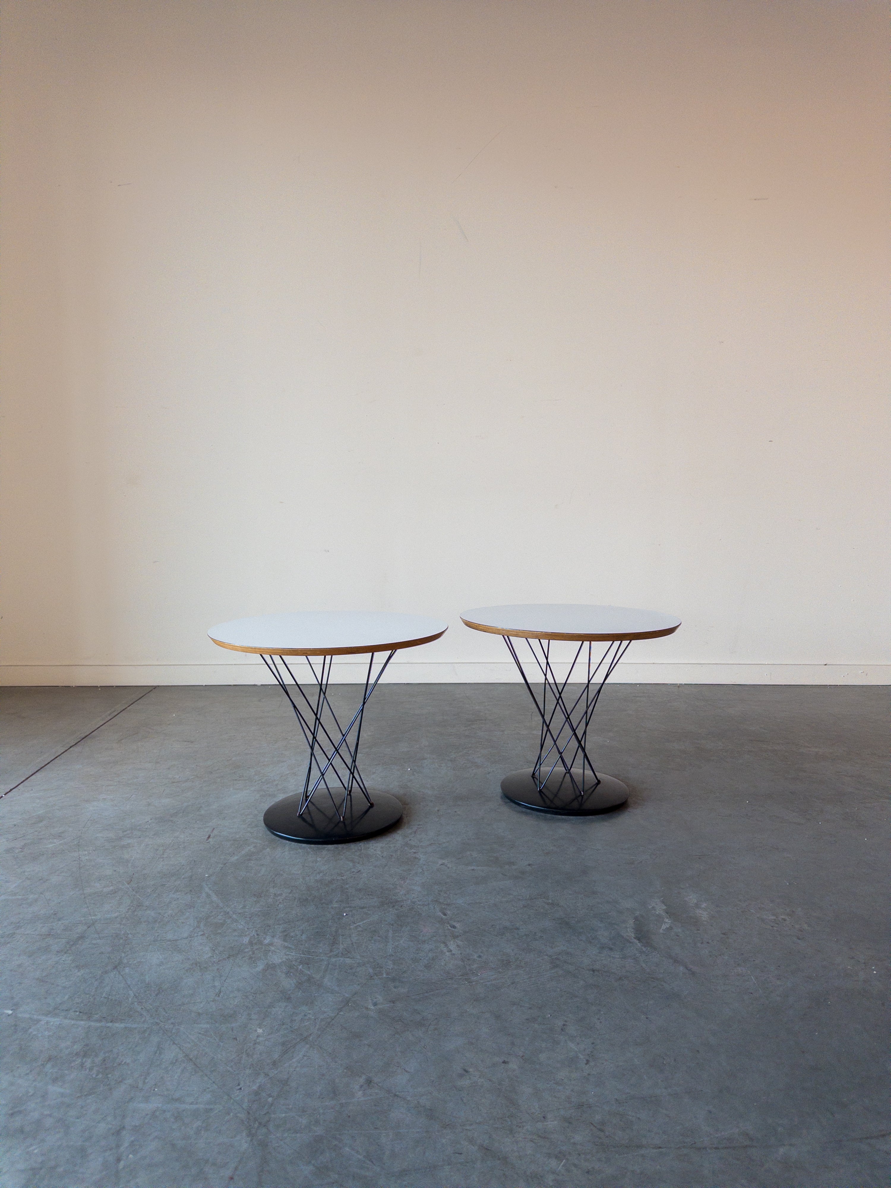 Pair of Knoll Cyclone Side Tables, Model 87 by Isamu Noguchi for Knoll ...