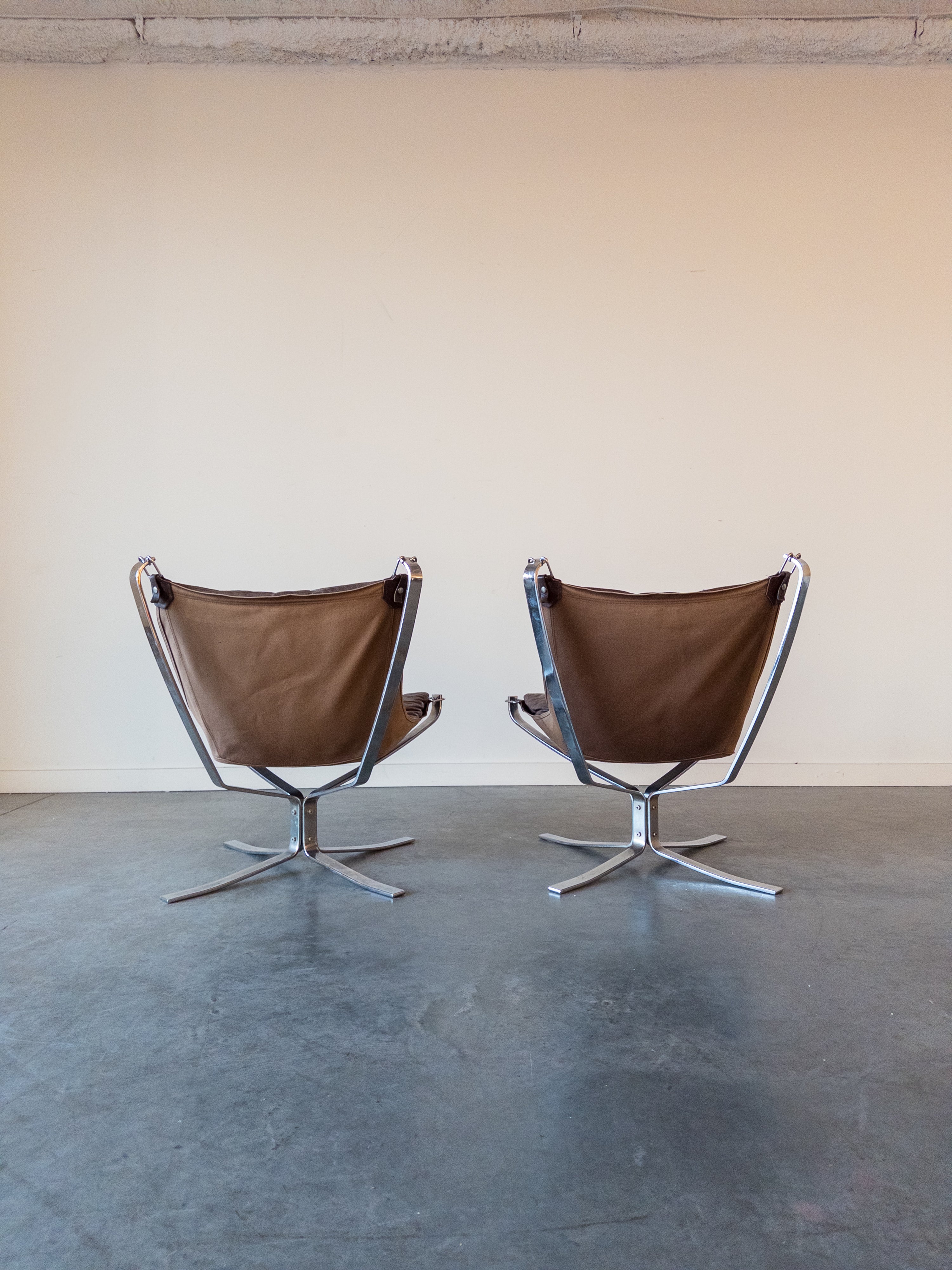 Pair of Falcon Chairs by Sigurd Ressell for Vatne Møbler, 1970s