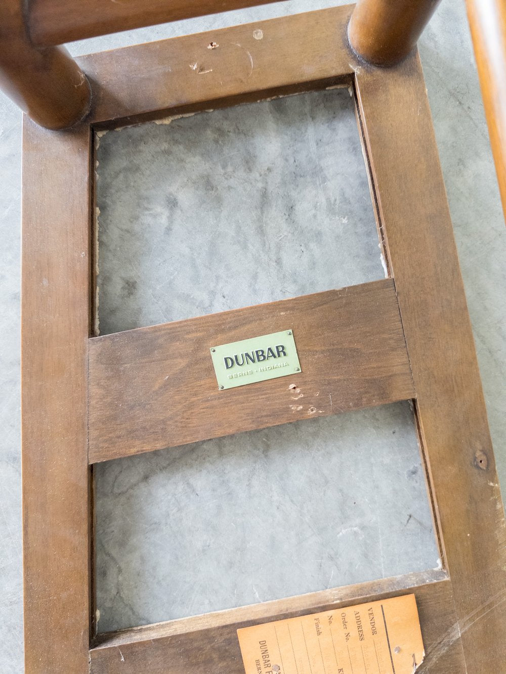 Travertine Marble-top Wedge End Table by Edward Wormley For Dunbar