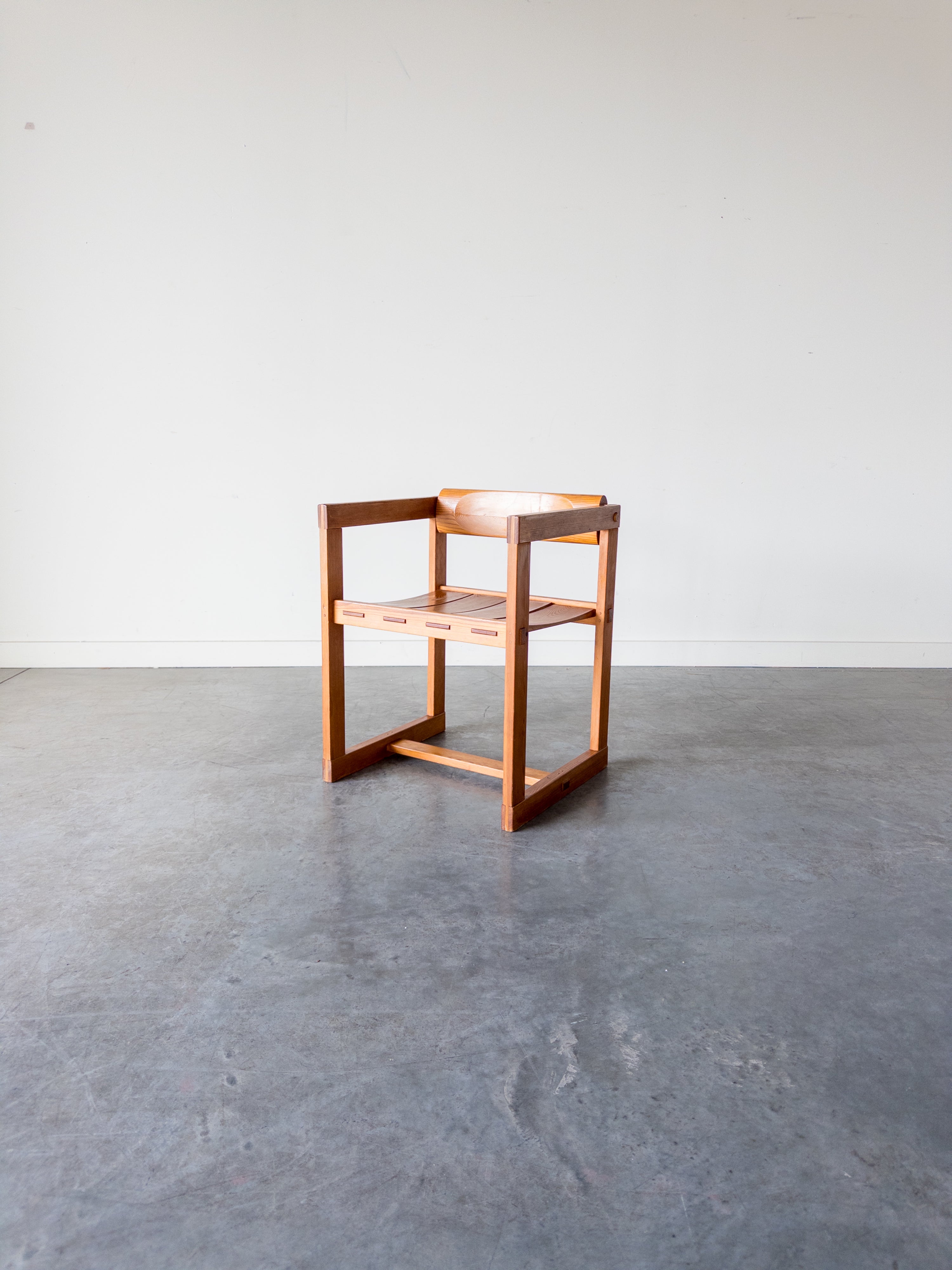 Solid Pine Chair by Edvin Helseth for Trybo, 1966
