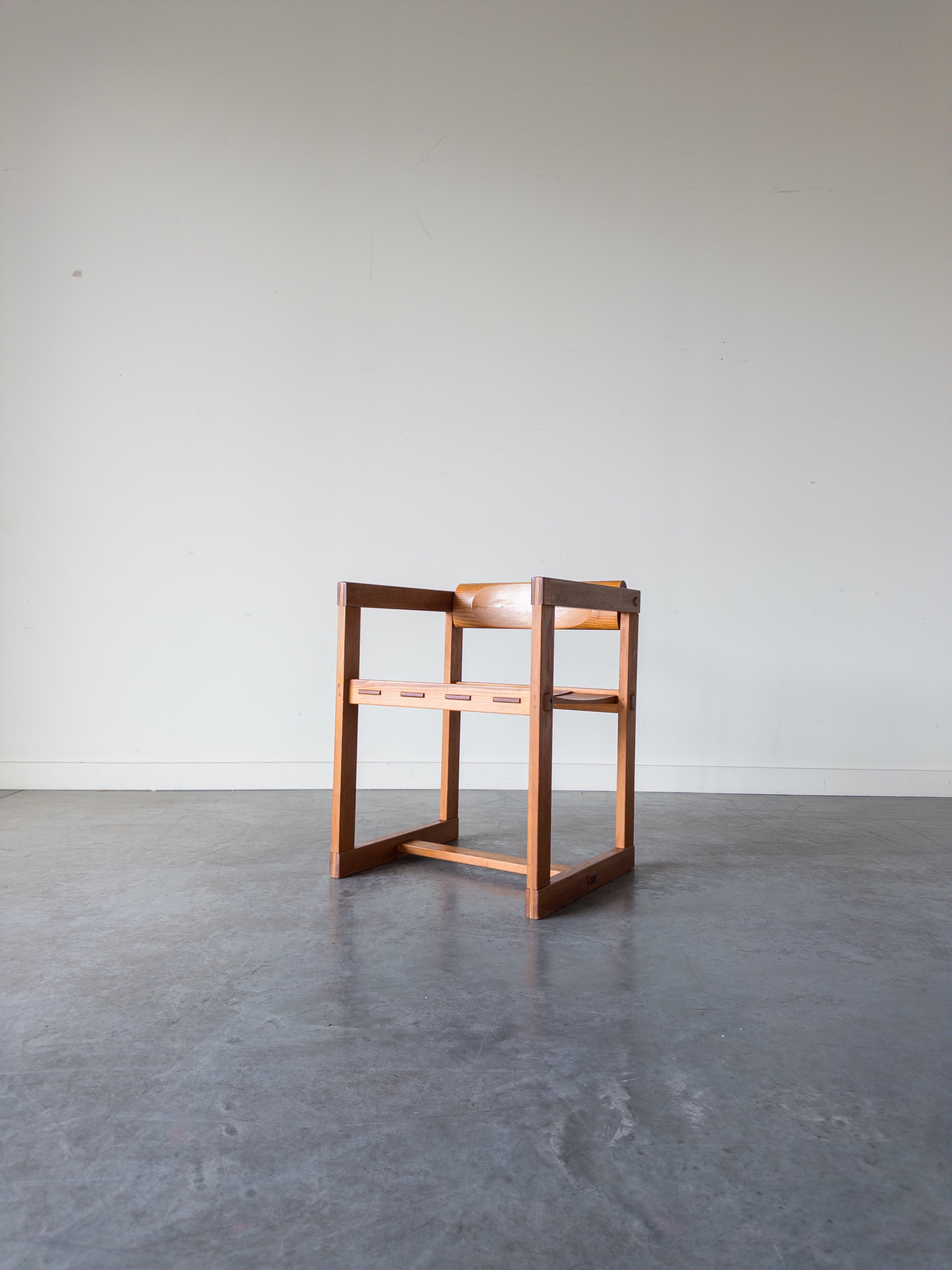 Solid Pine Chair by Edvin Helseth for Trybo, 1966