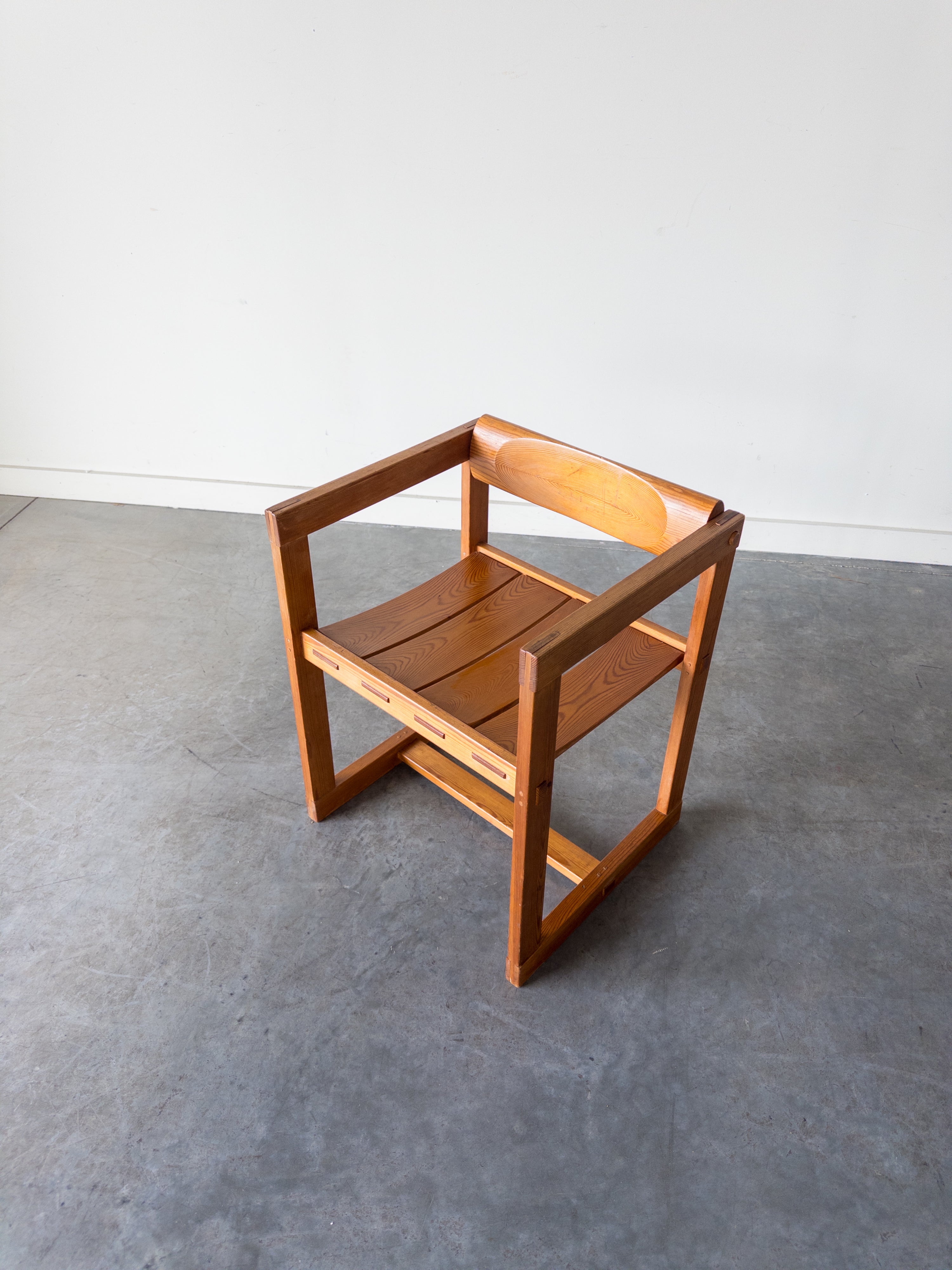 Solid Pine Chair by Edvin Helseth for Trybo, 1966