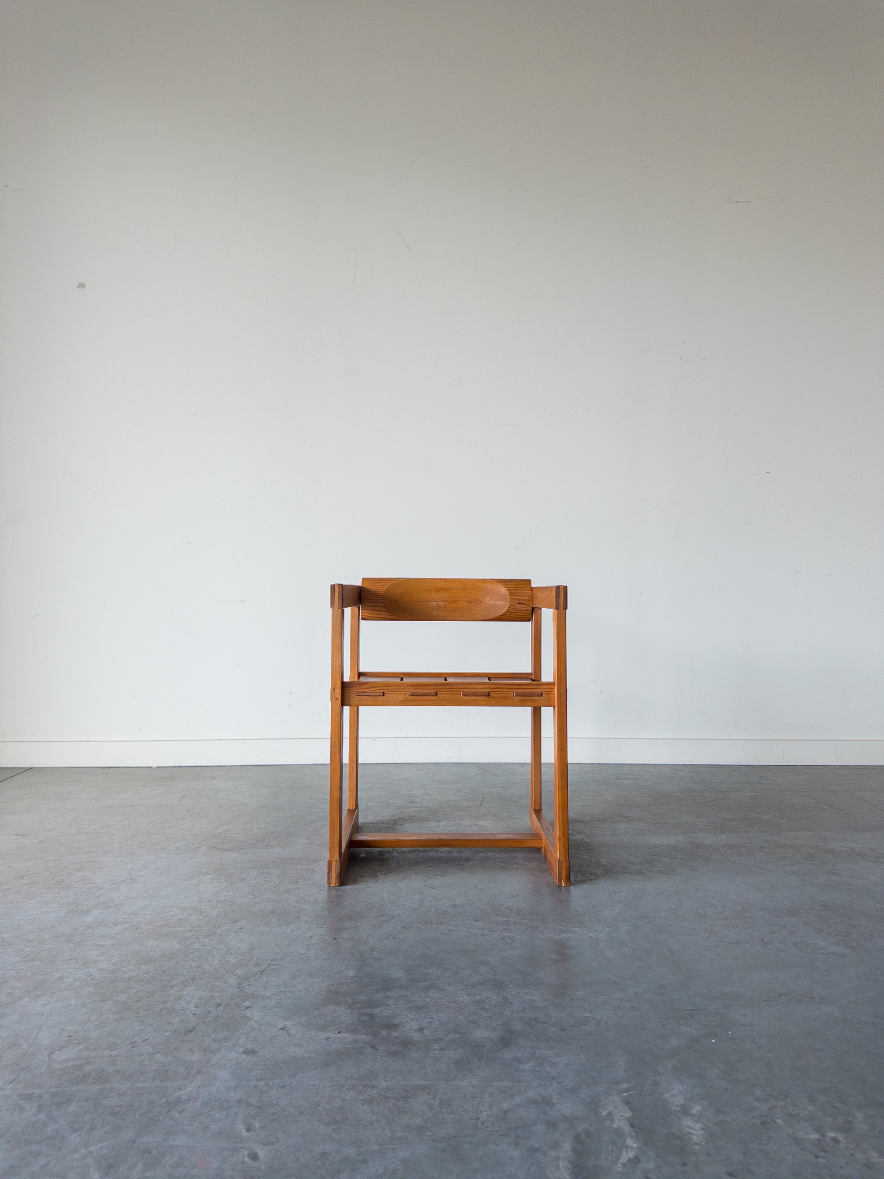 Solid Pine Chair by Edvin Helseth for Trybo, 1966
