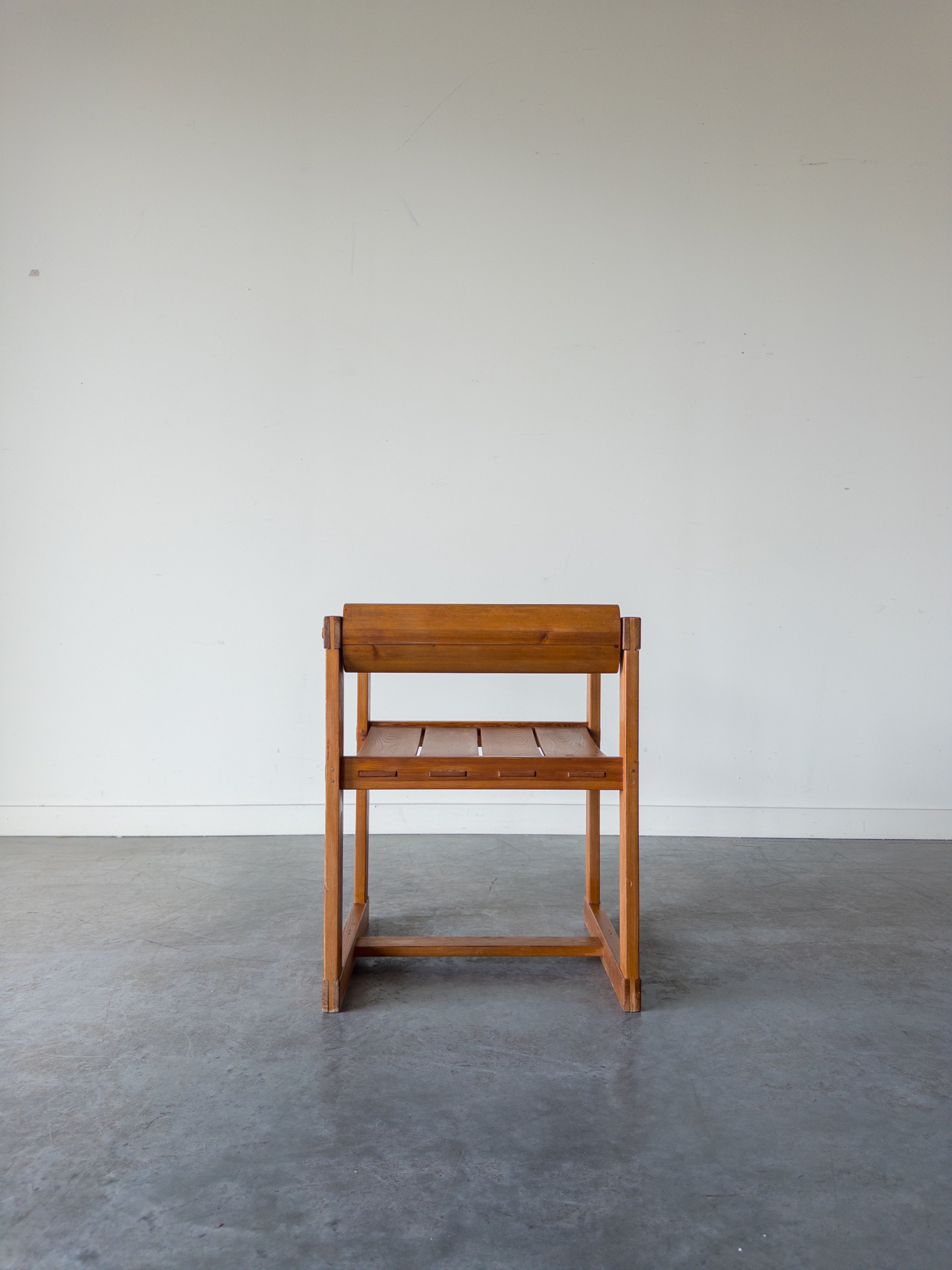 Solid Pine Chair by Edvin Helseth for Trybo, 1966