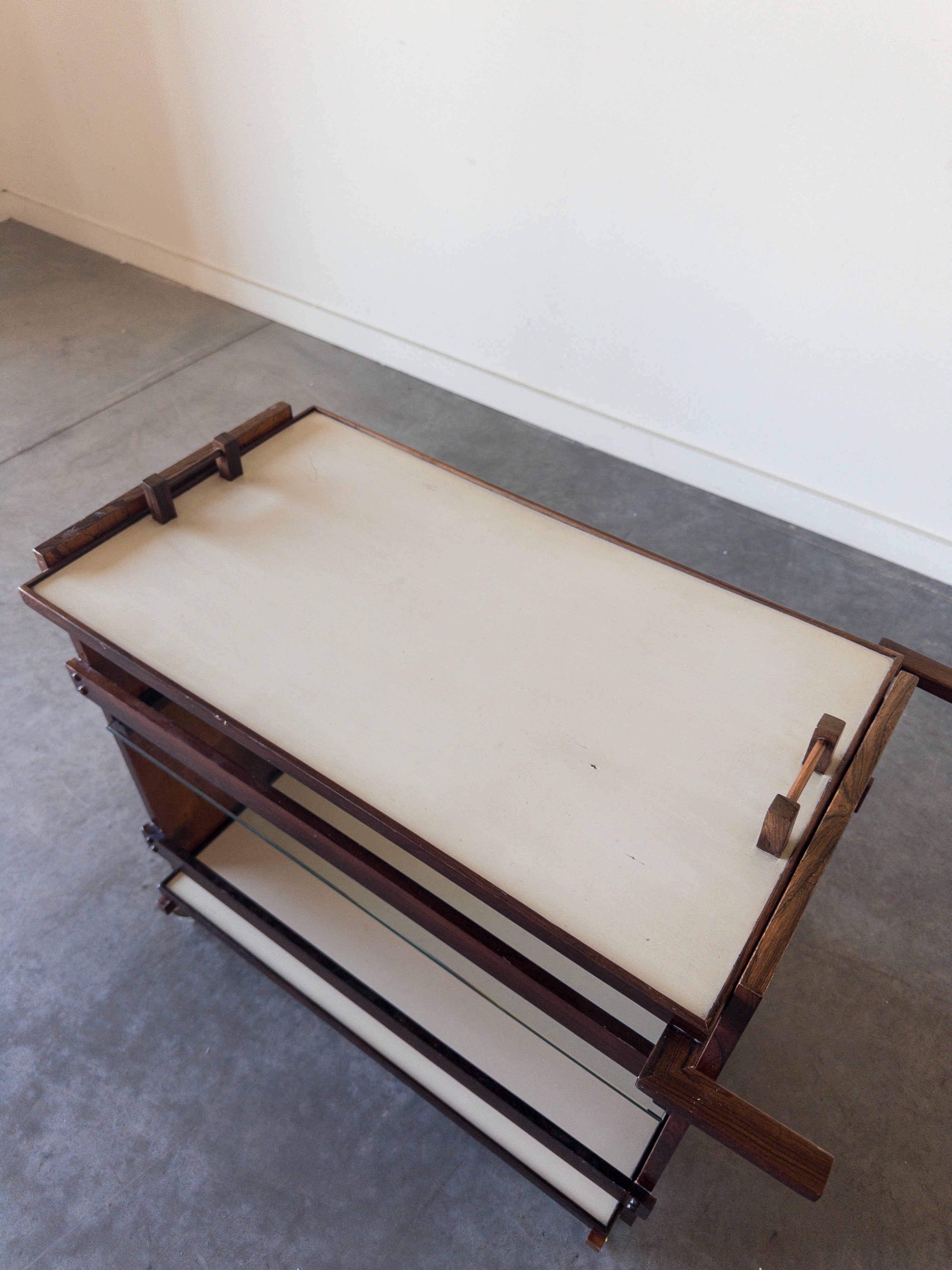 Rosewood Serving Cart by  Celina Decorações