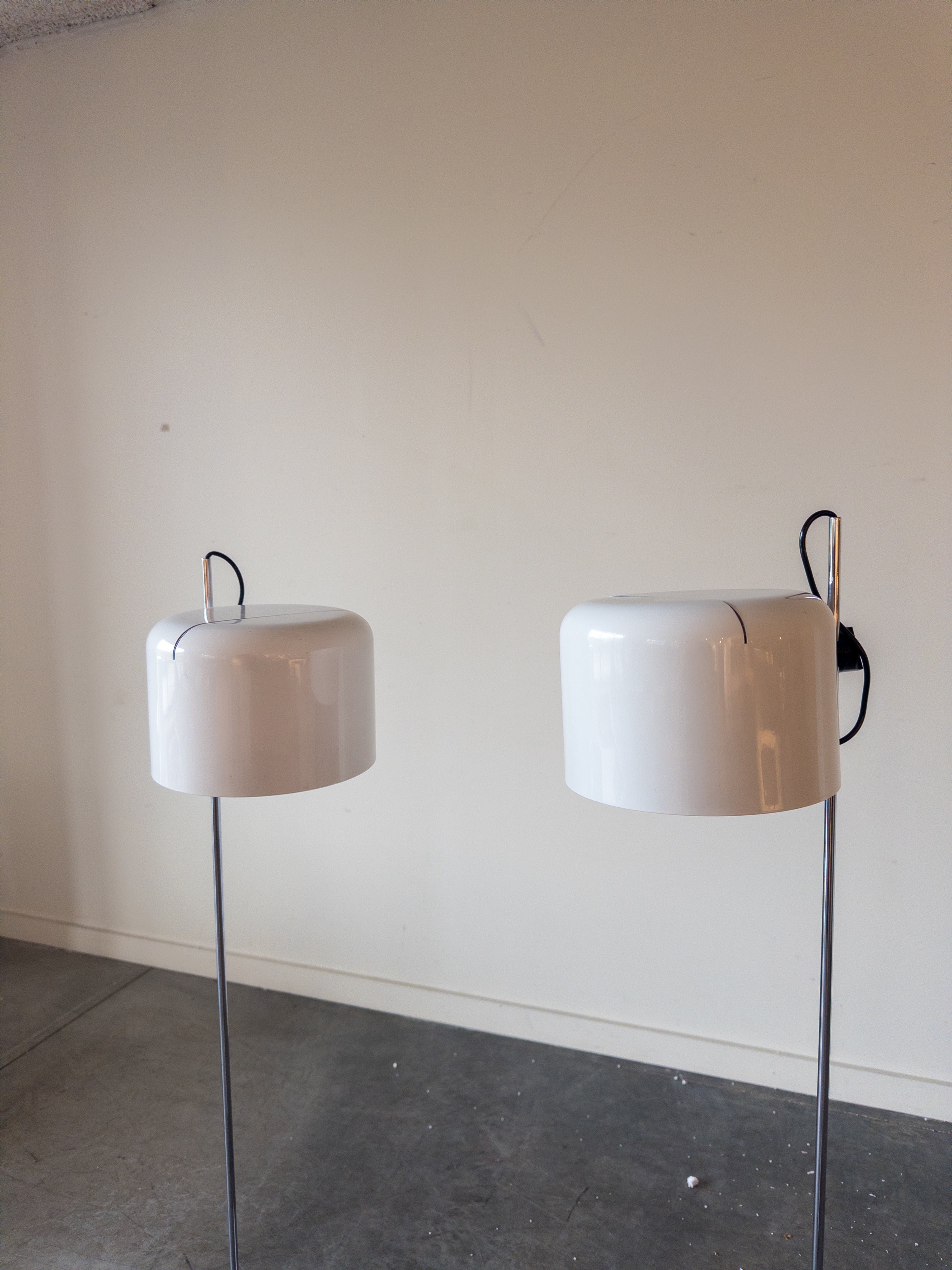 Coupé floor lamps by Joe Colombo for O-Luce