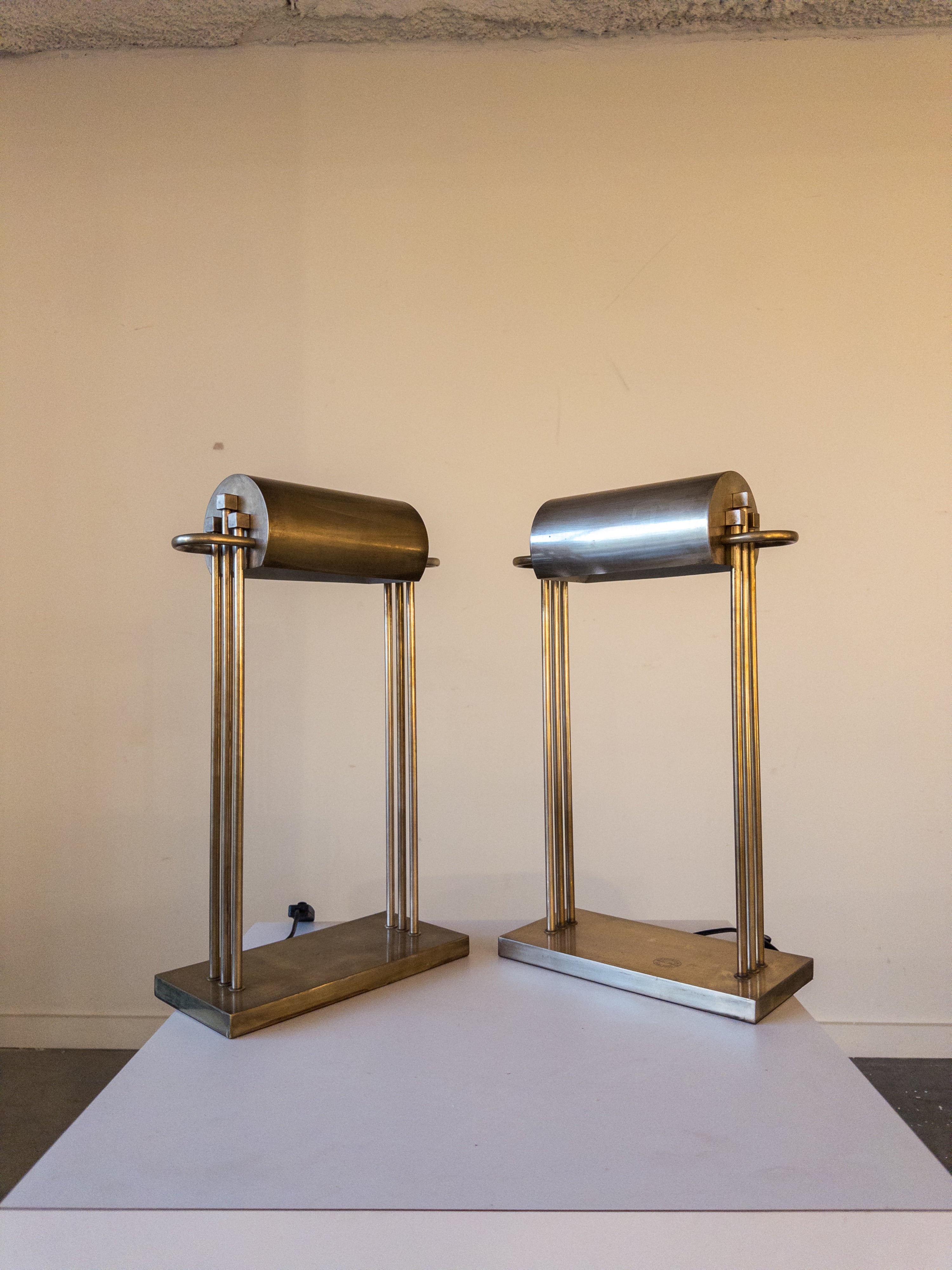 Brass Table Lamps, 1925