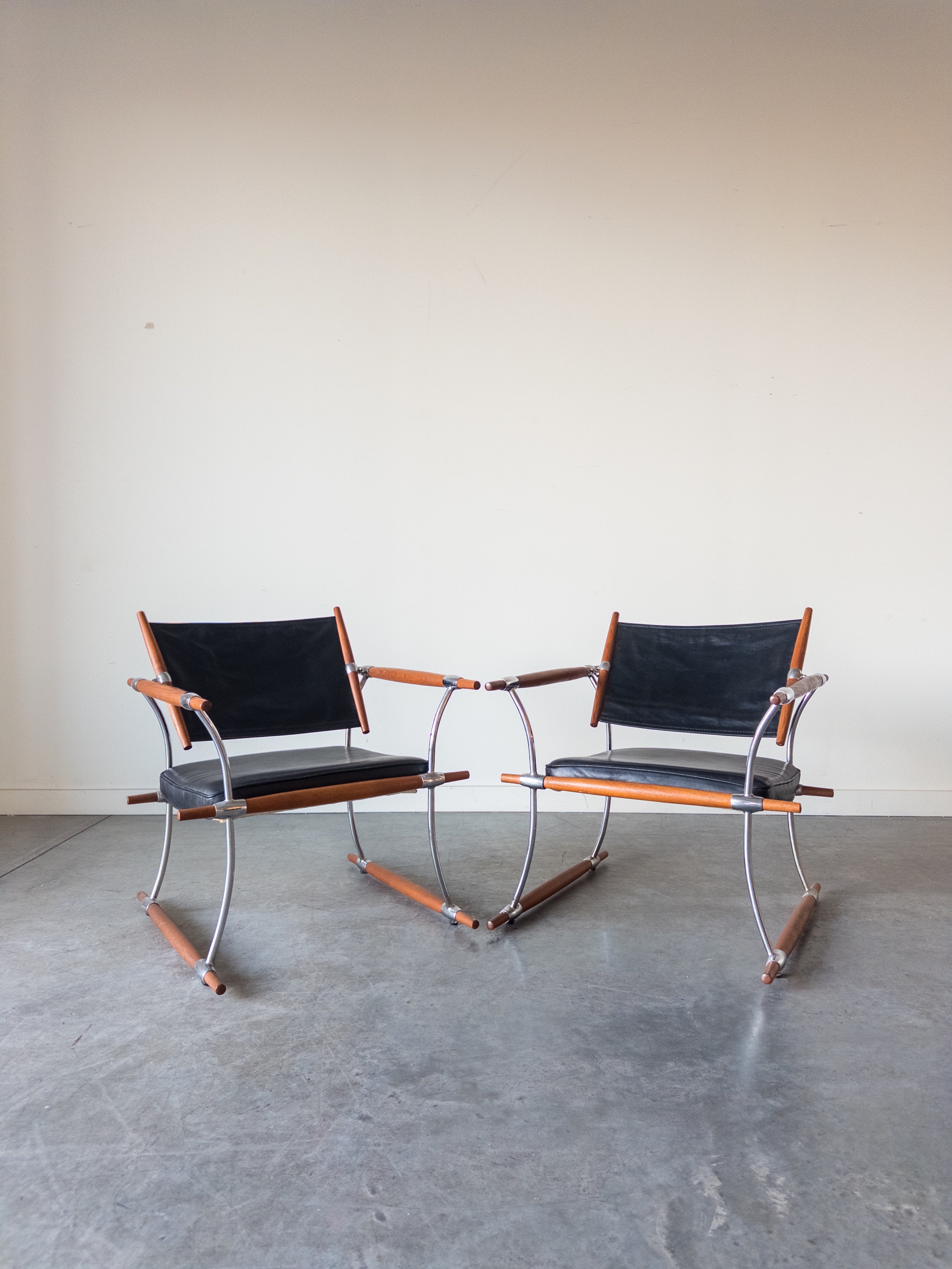 Pair of Stokke Lounge Chairs by Jens H. Quistgaard for Nissen Langaa, 1960s