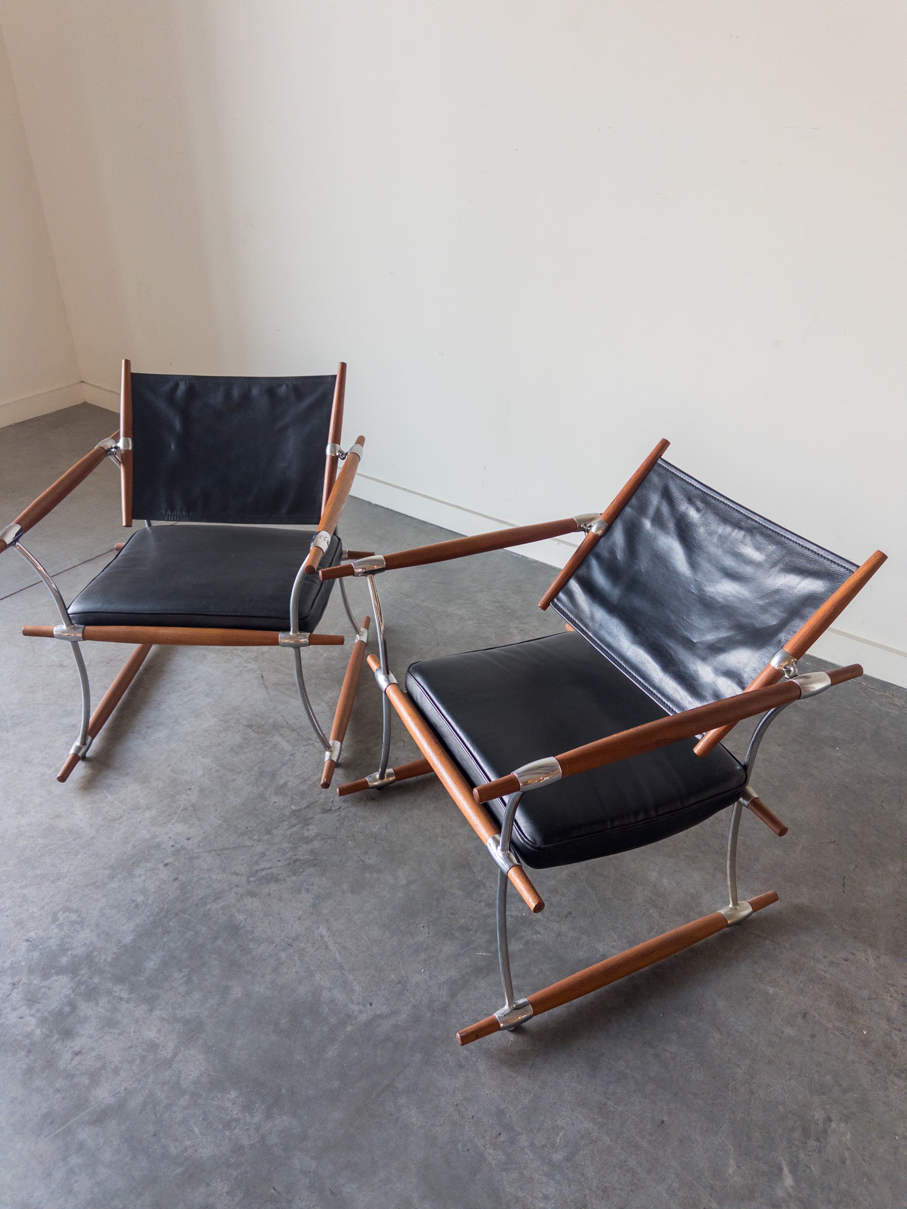 Pair of Stokke Lounge Chairs by Jens H. Quistgaard for Nissen Langaa, 1960s