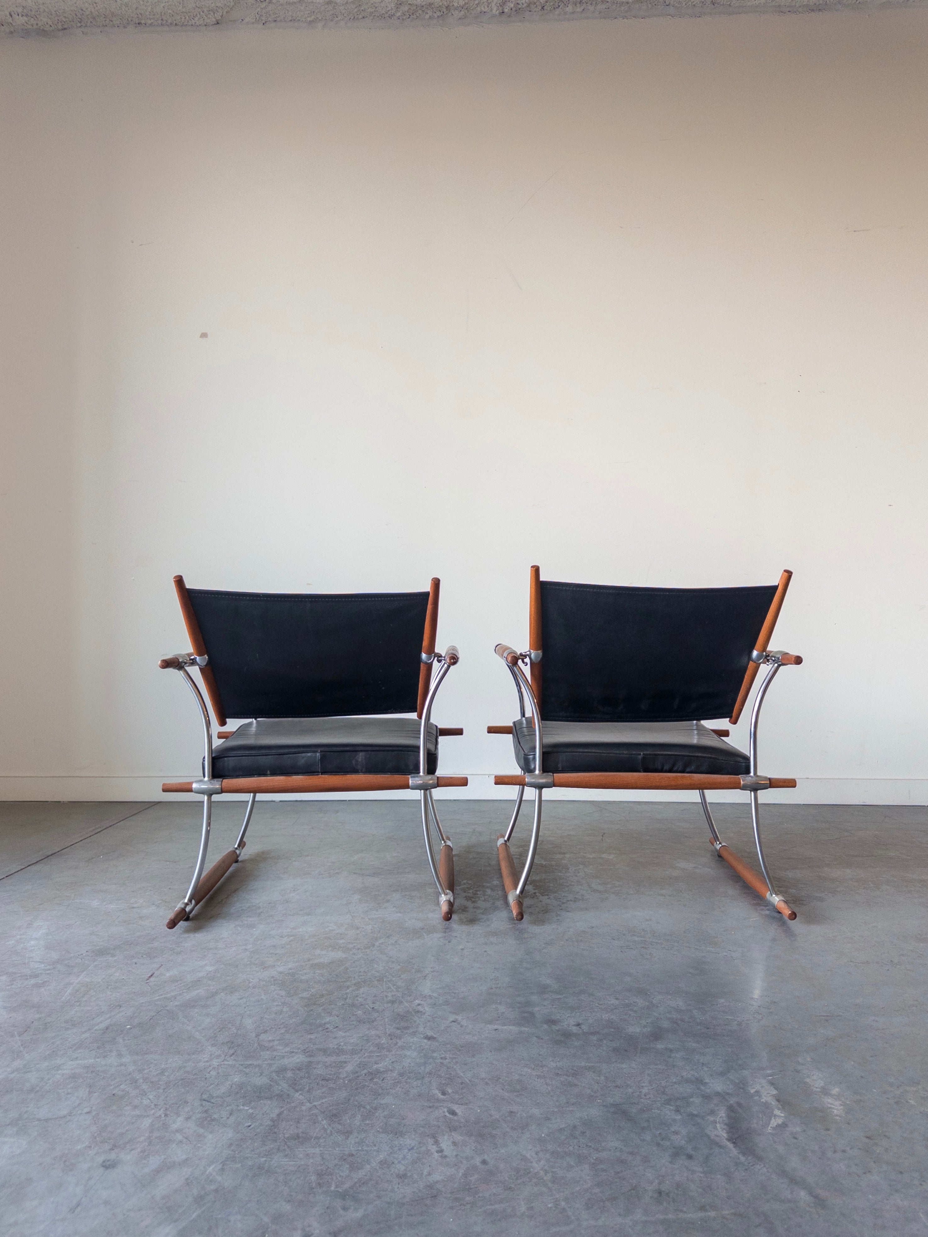 Pair of Stokke Lounge Chairs by Jens H. Quistgaard for Nissen Langaa, 1960s
