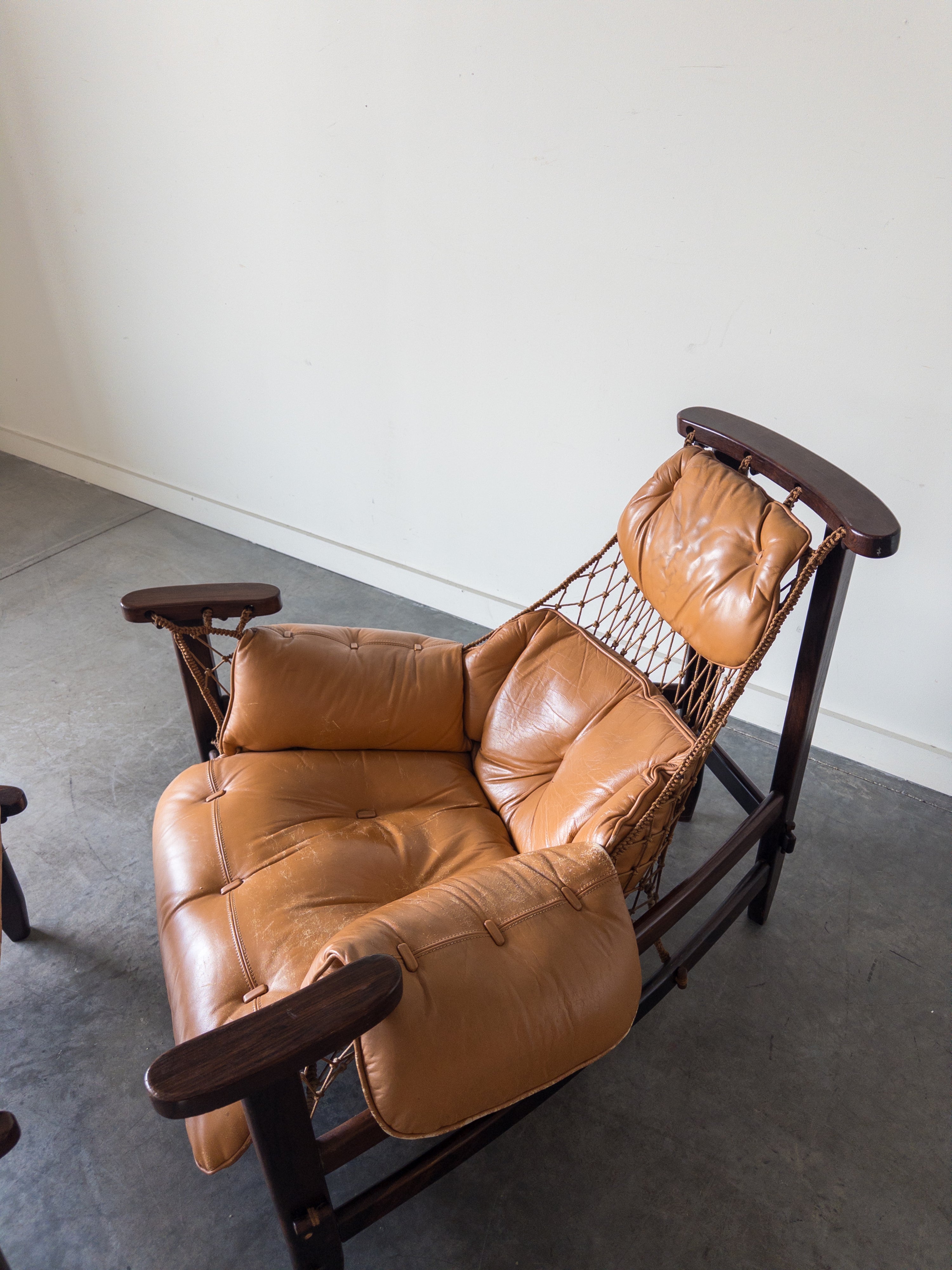 Jangada Chair & Ottoman by Jean Gillon for Italma Wood Art