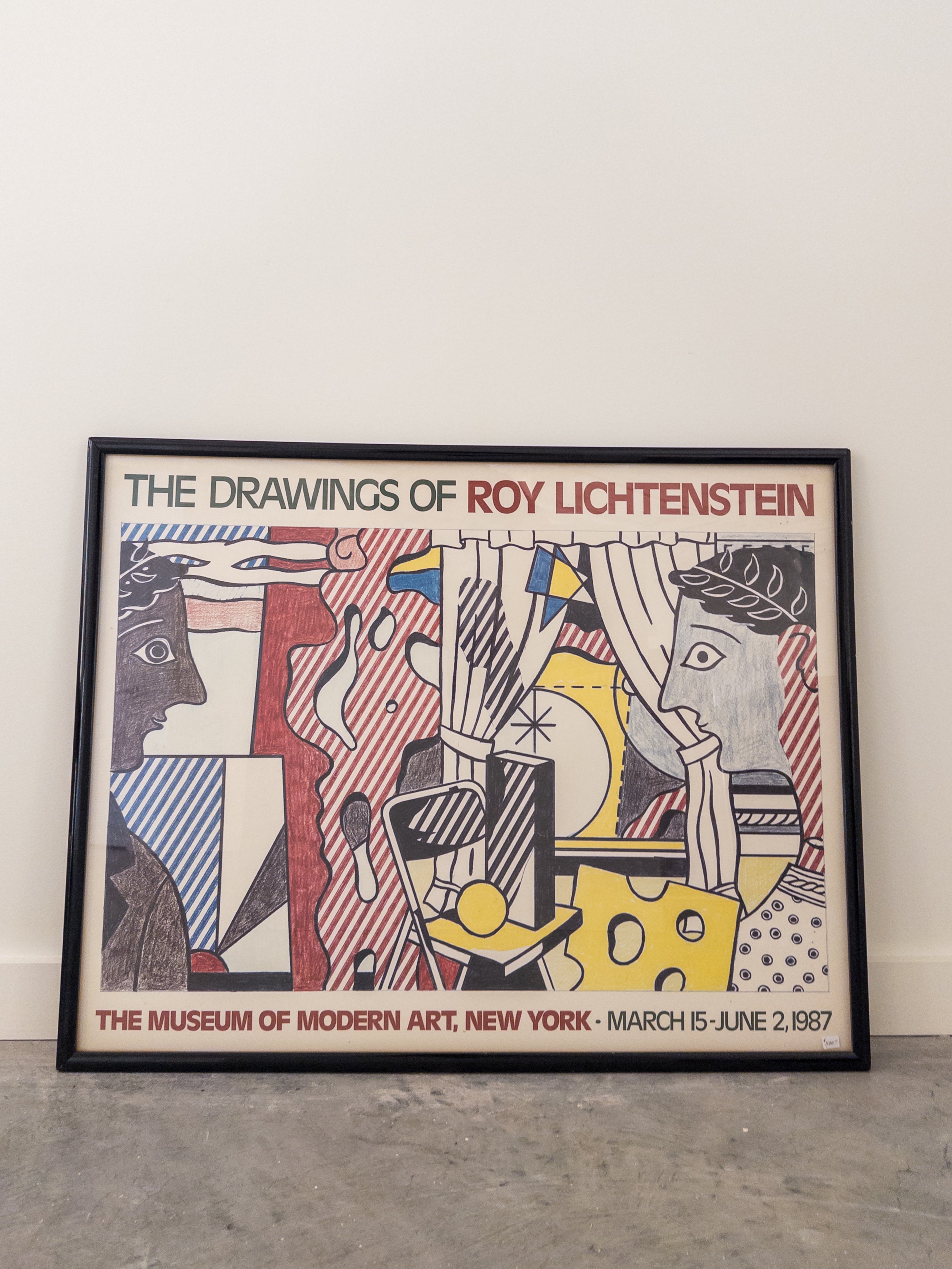 The Drawings of Roy Lichtenstein Exhibition Poster