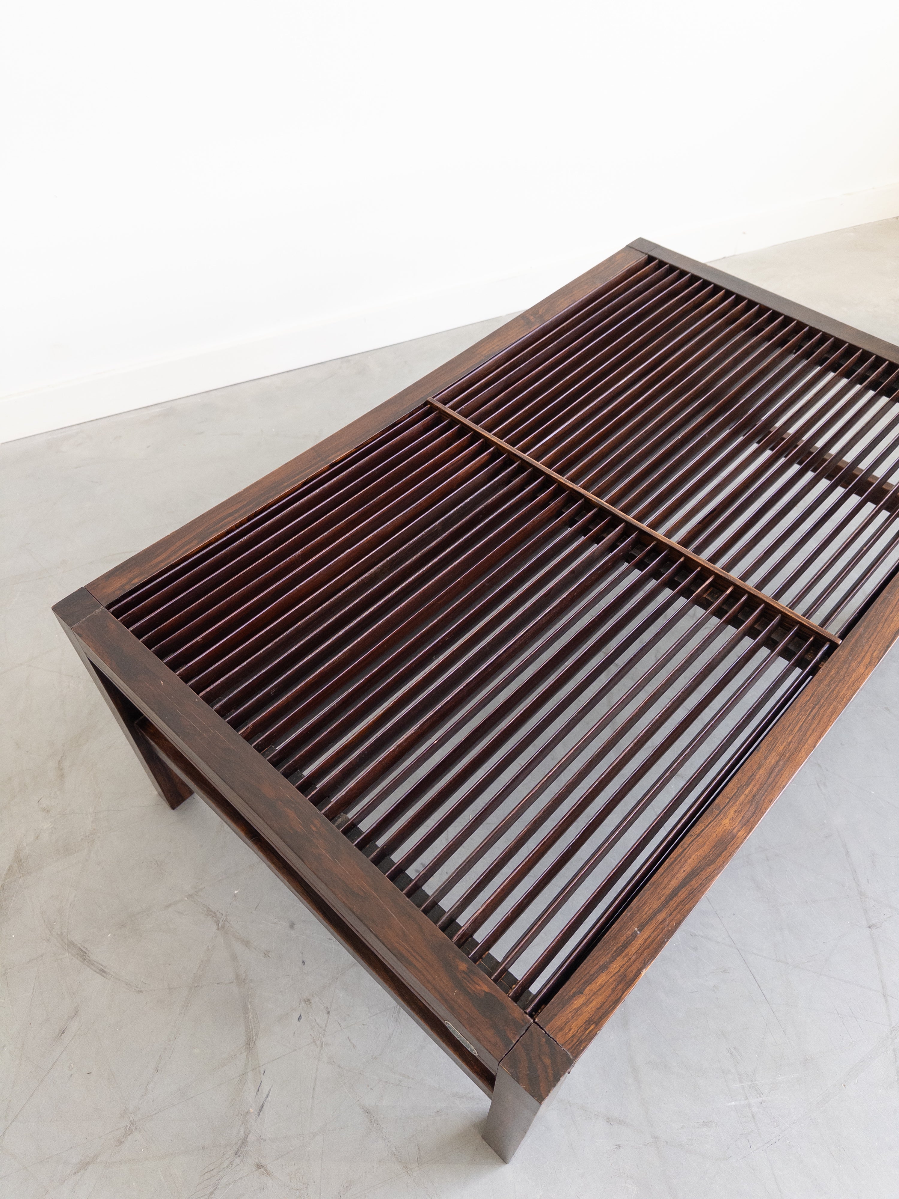 Slatted Coffee table by Sergio Rodrigues and Jorge Jabour