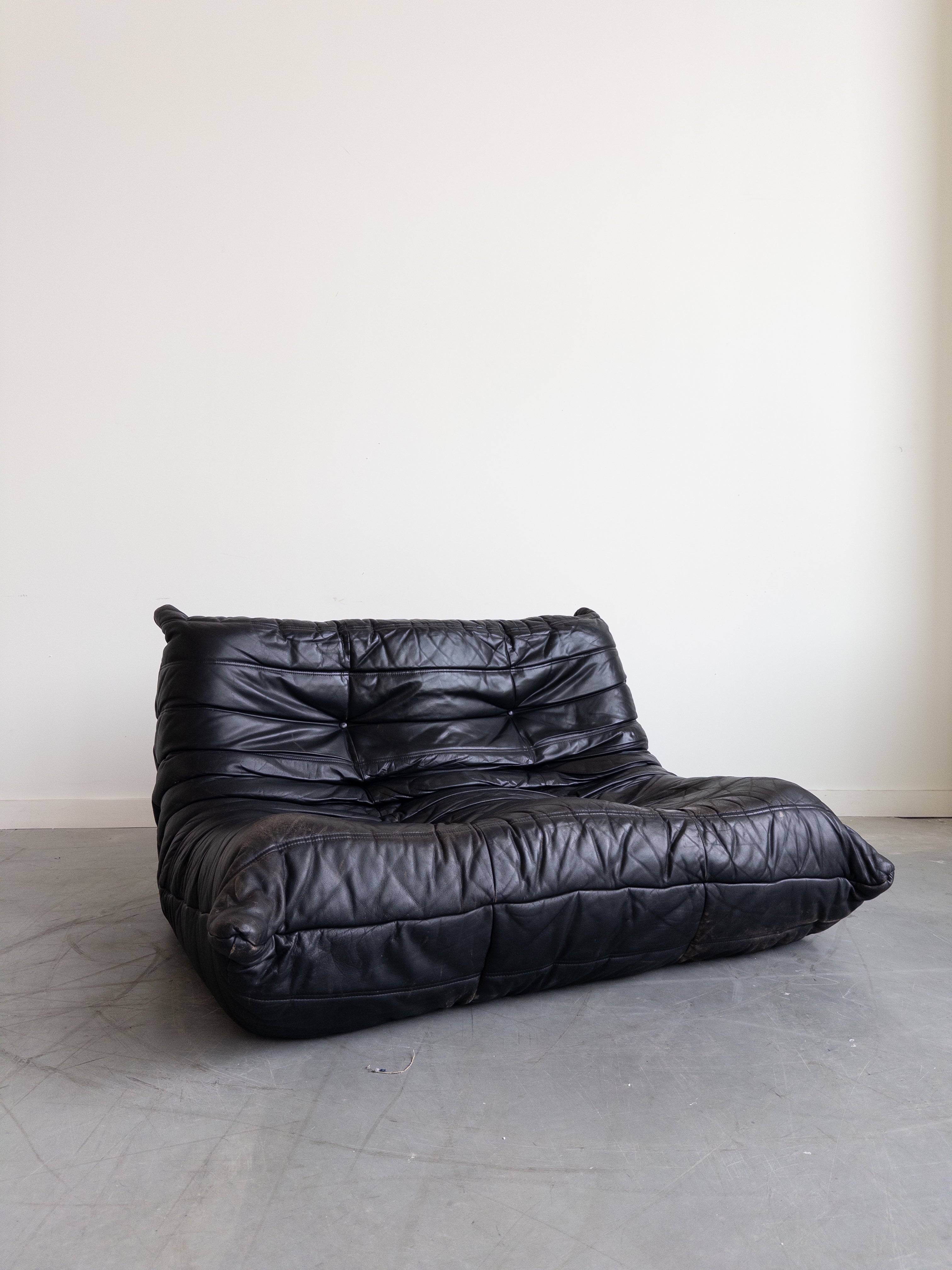 Leather Togo 2-Seater Sofa by Michel Ducaroy for Ligne Roset