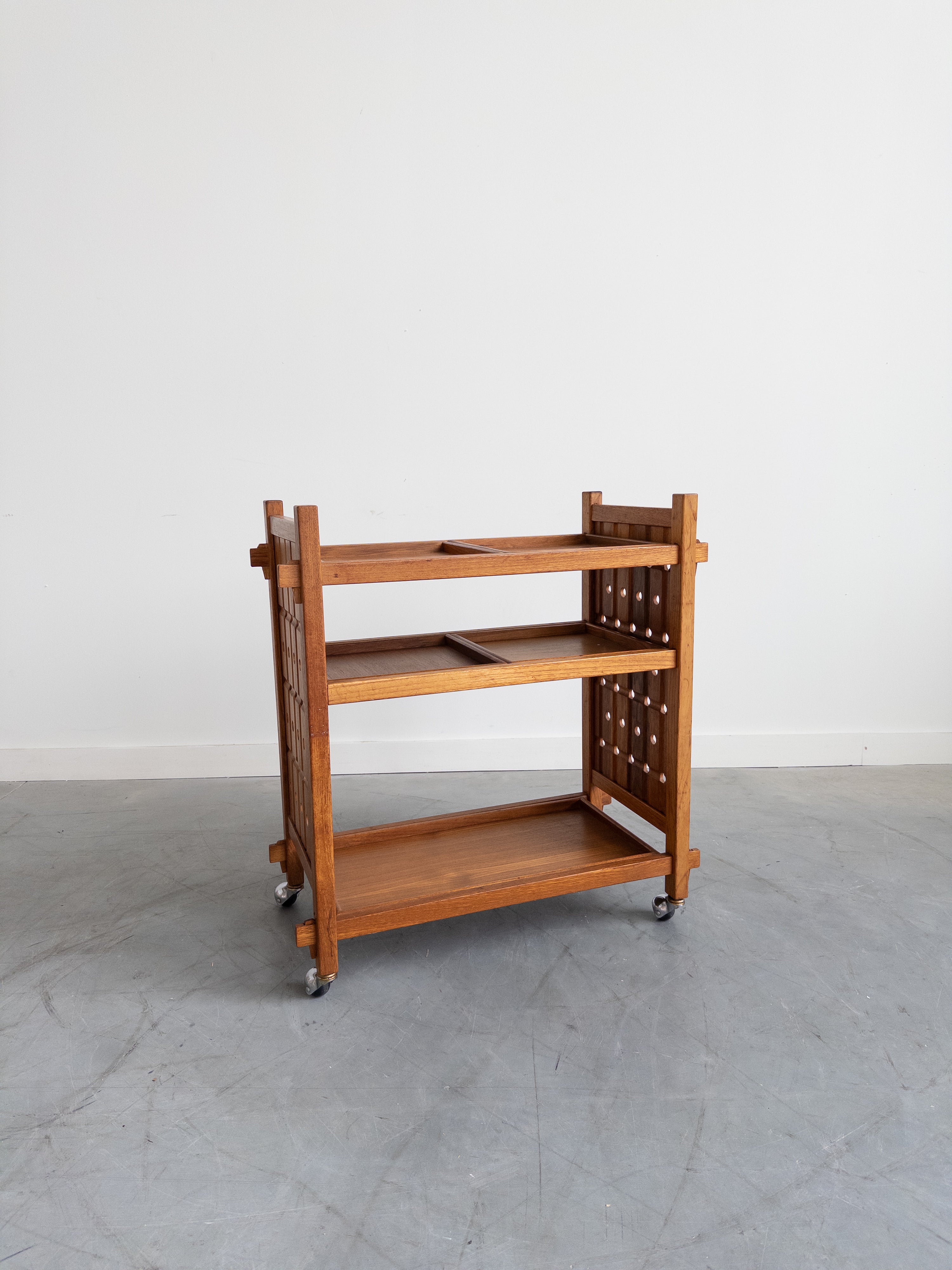 Danish Mid-Century Teak Bar Cart, 1970s