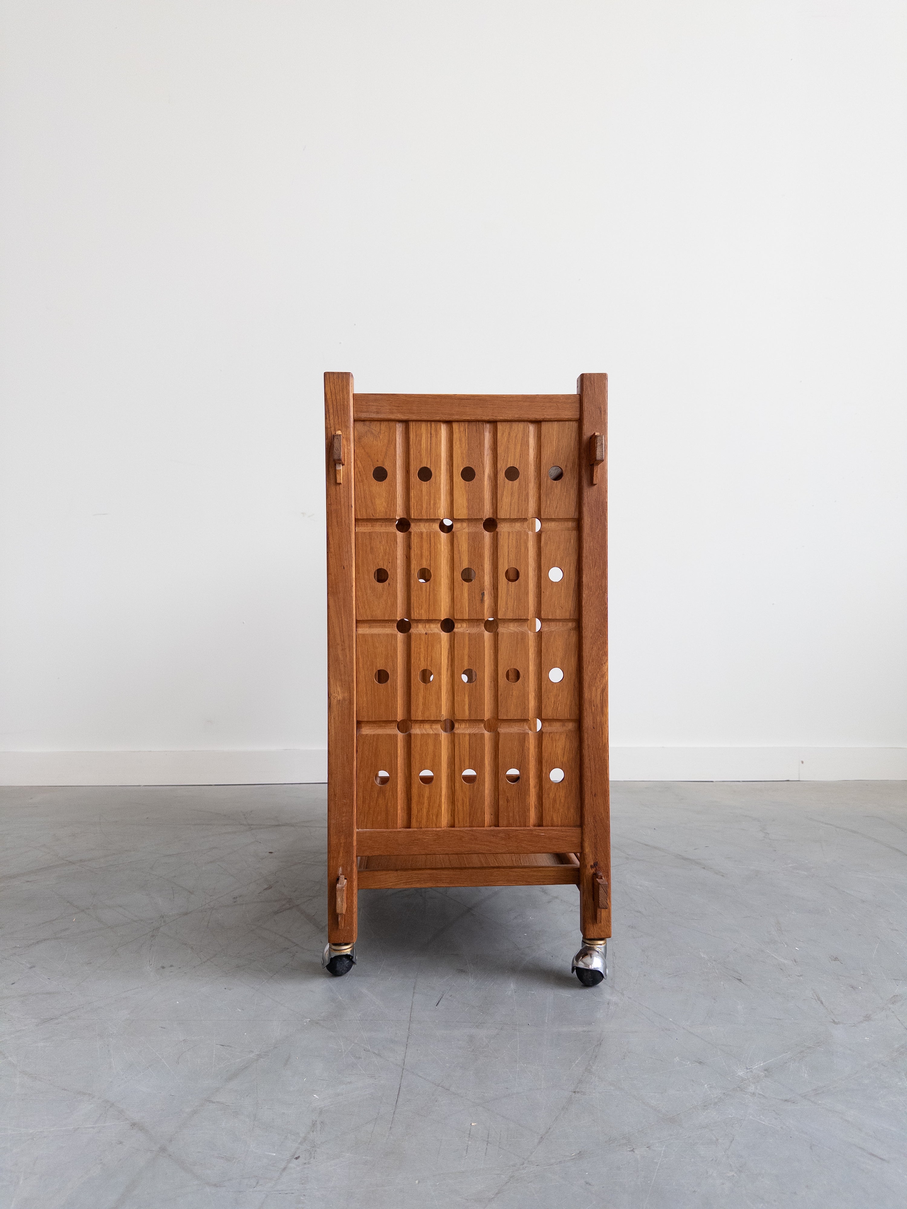 Danish Mid-Century Teak Bar Cart, 1970s