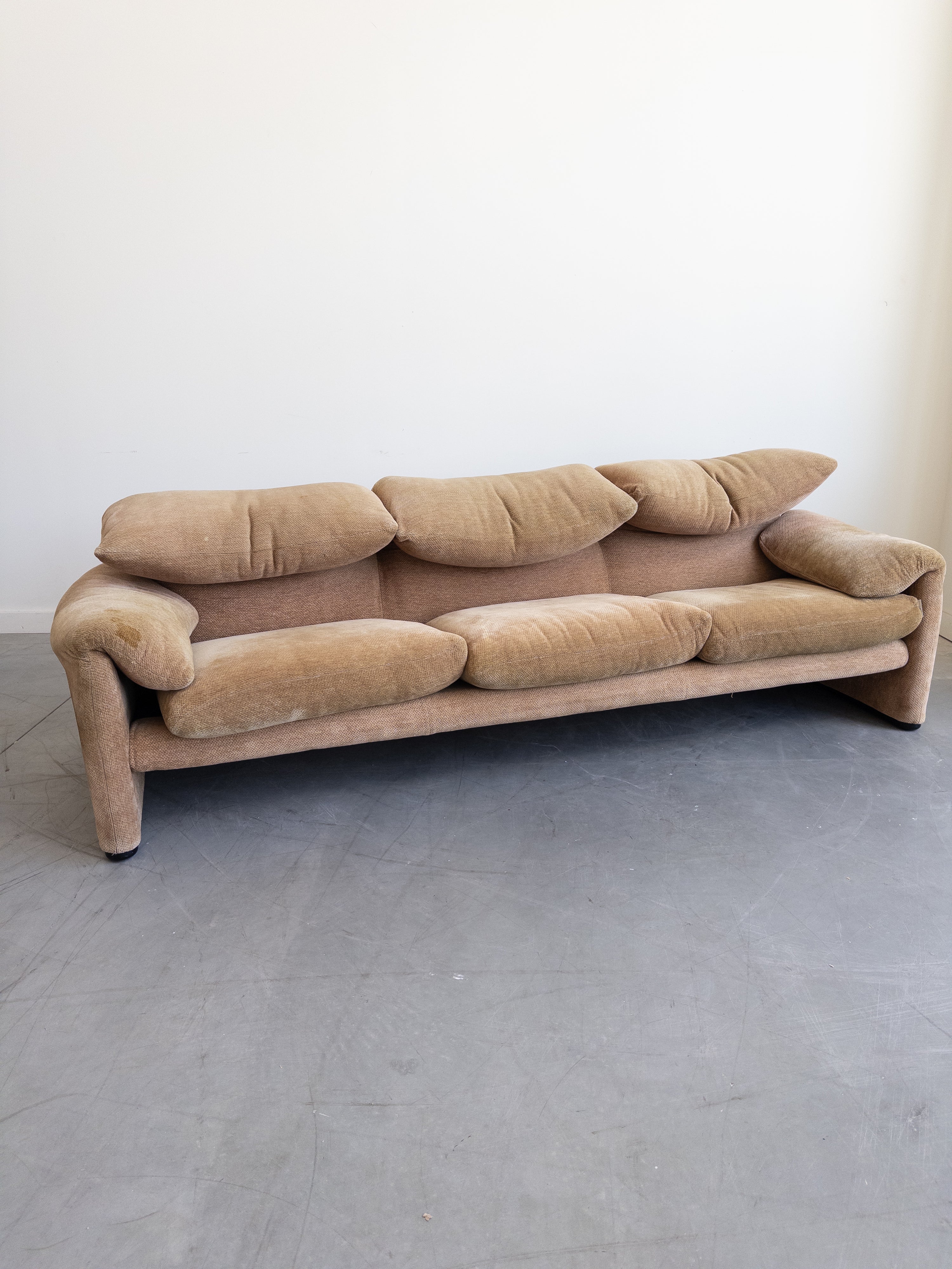 Maralunga 3-Seater Sofa by Vico Magistretti for Cassina