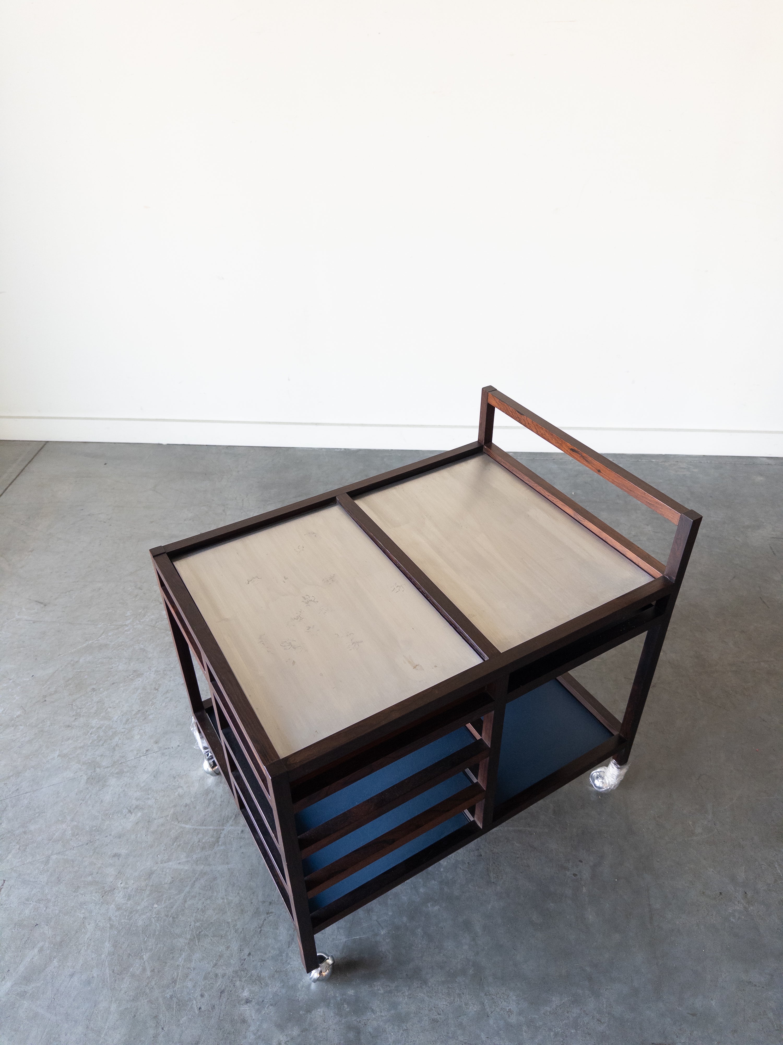 Rosewood Serving Trolley by Bodil Kjaer for Pedersen & Son