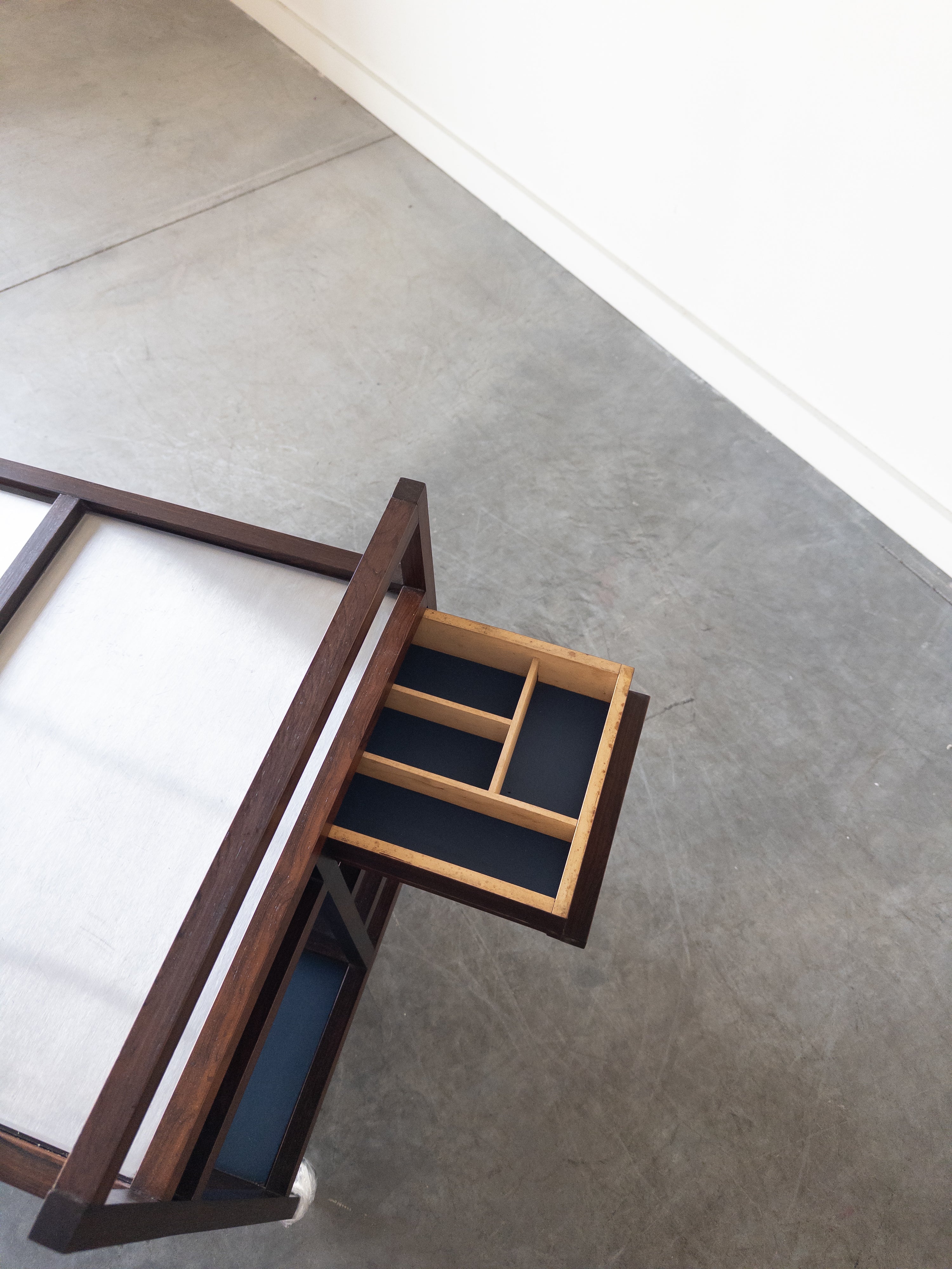 Rosewood Serving Trolley by Bodil Kjaer for Pedersen & Son