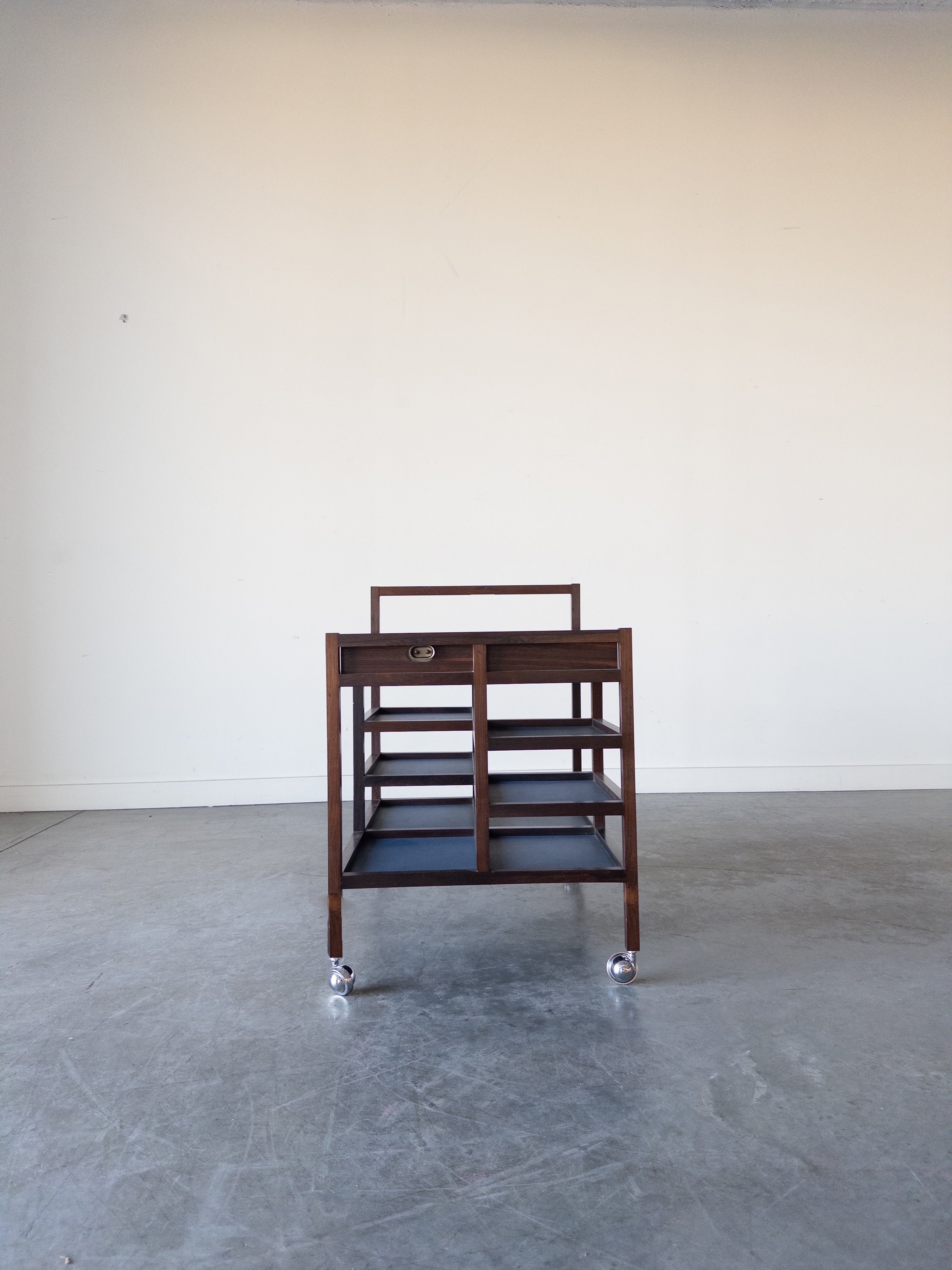 Rosewood Serving Trolley by Bodil Kjaer for Pedersen & Son