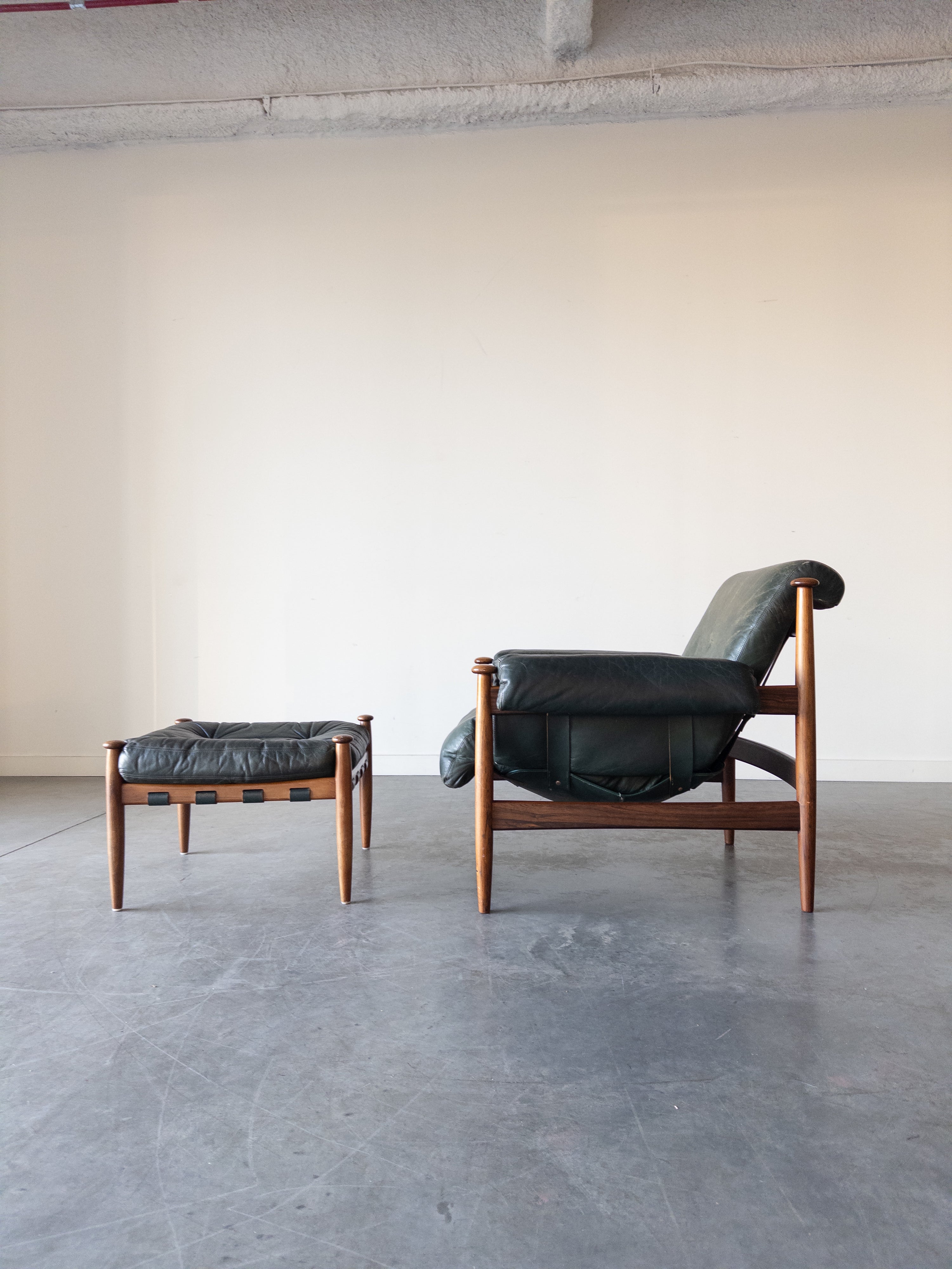 "Amiral" Lounge Chair and Ottoman by Eric Merthen for Ire Möbler, 1960