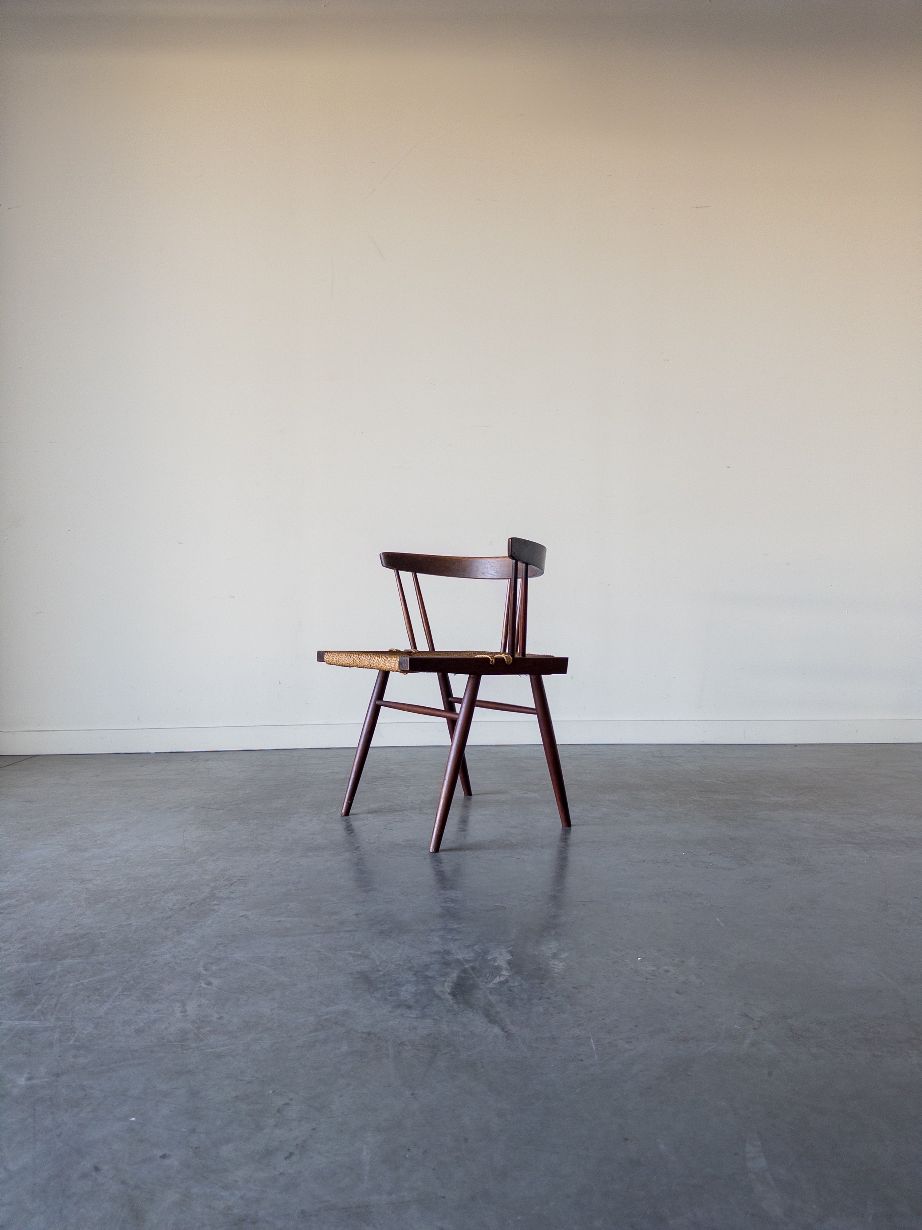 Grass-Seated chair by George Nakashima