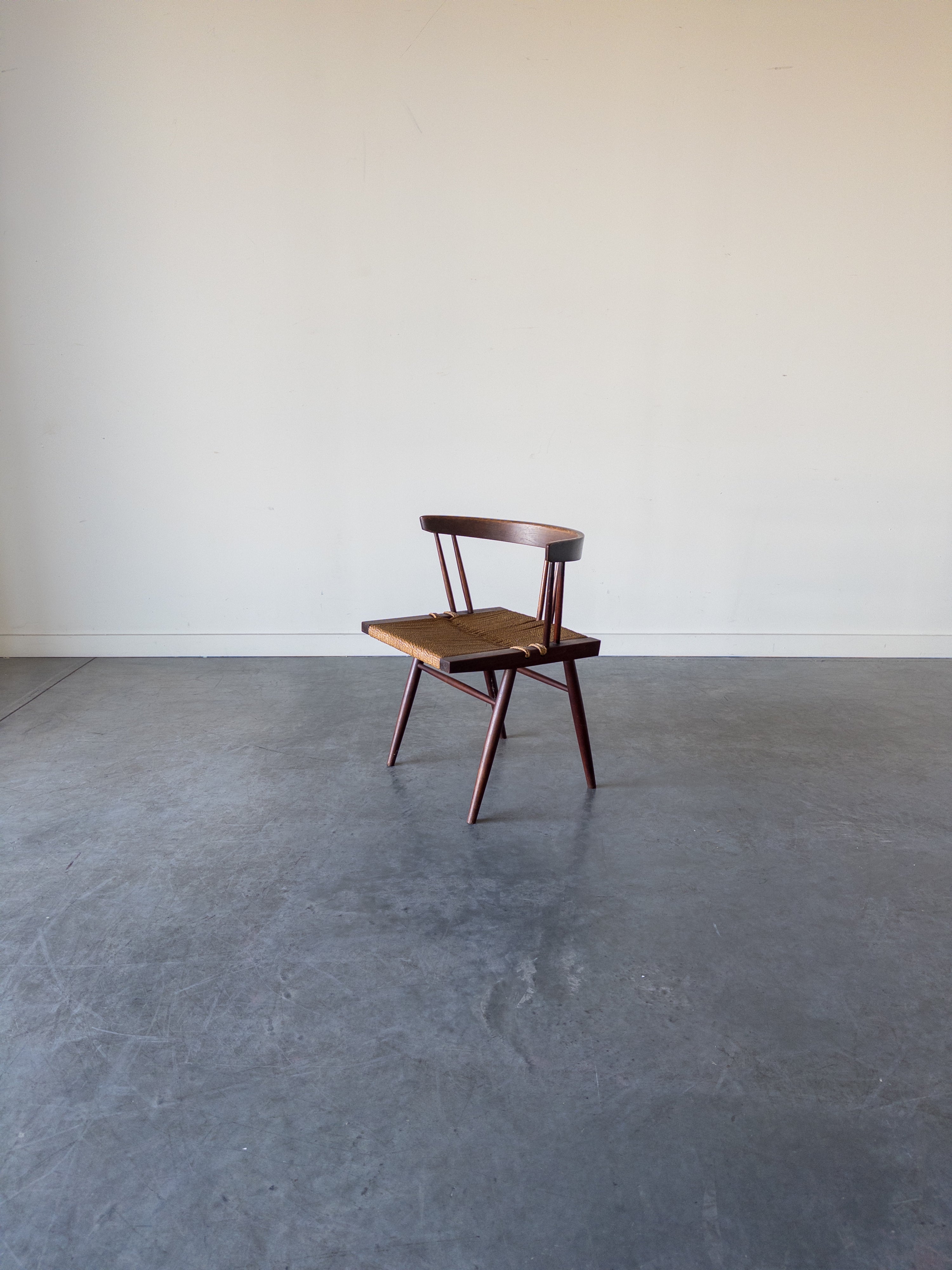 Grass-Seated chair by George Nakashima