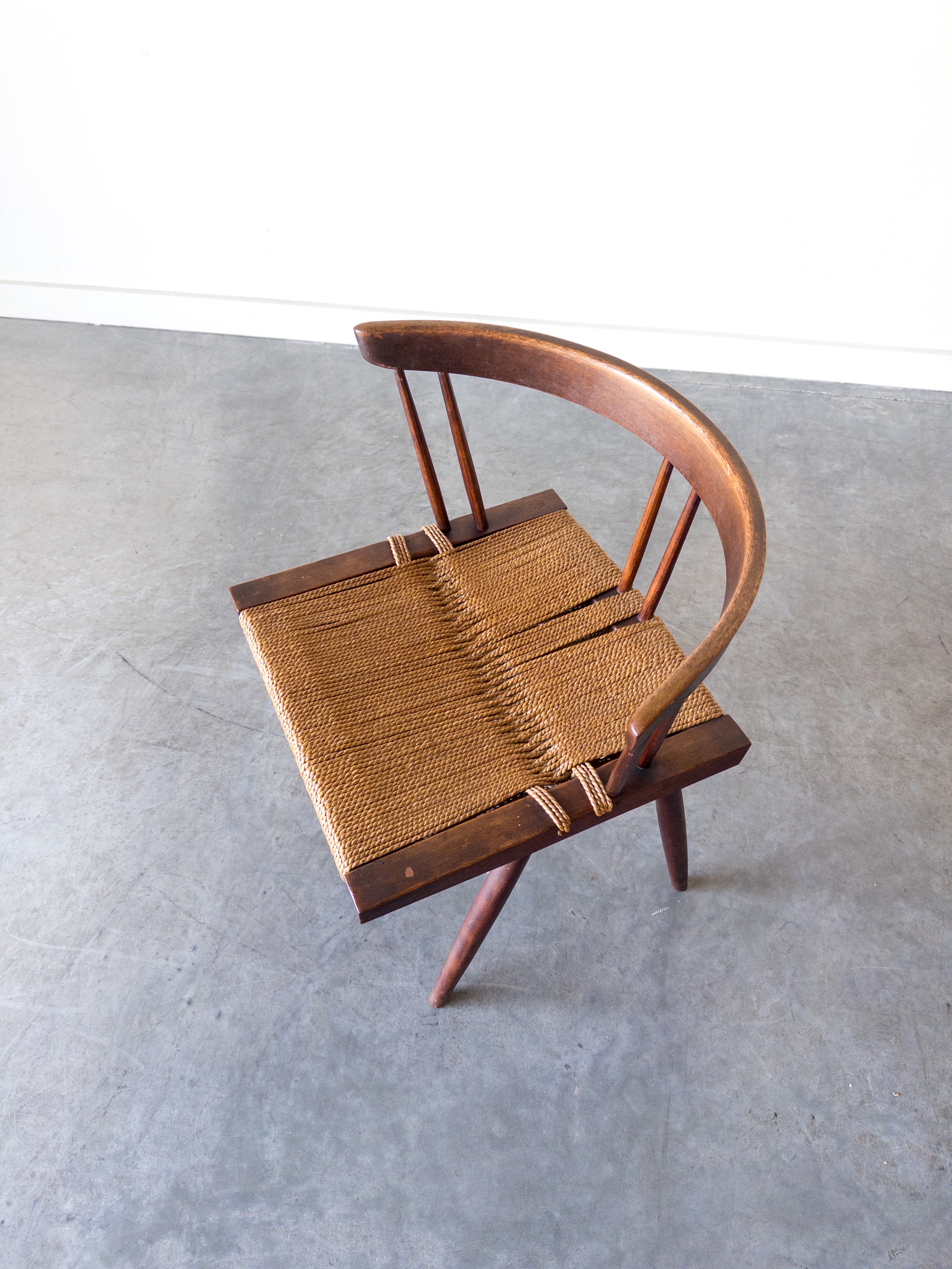 Grass-Seated chair by George Nakashima