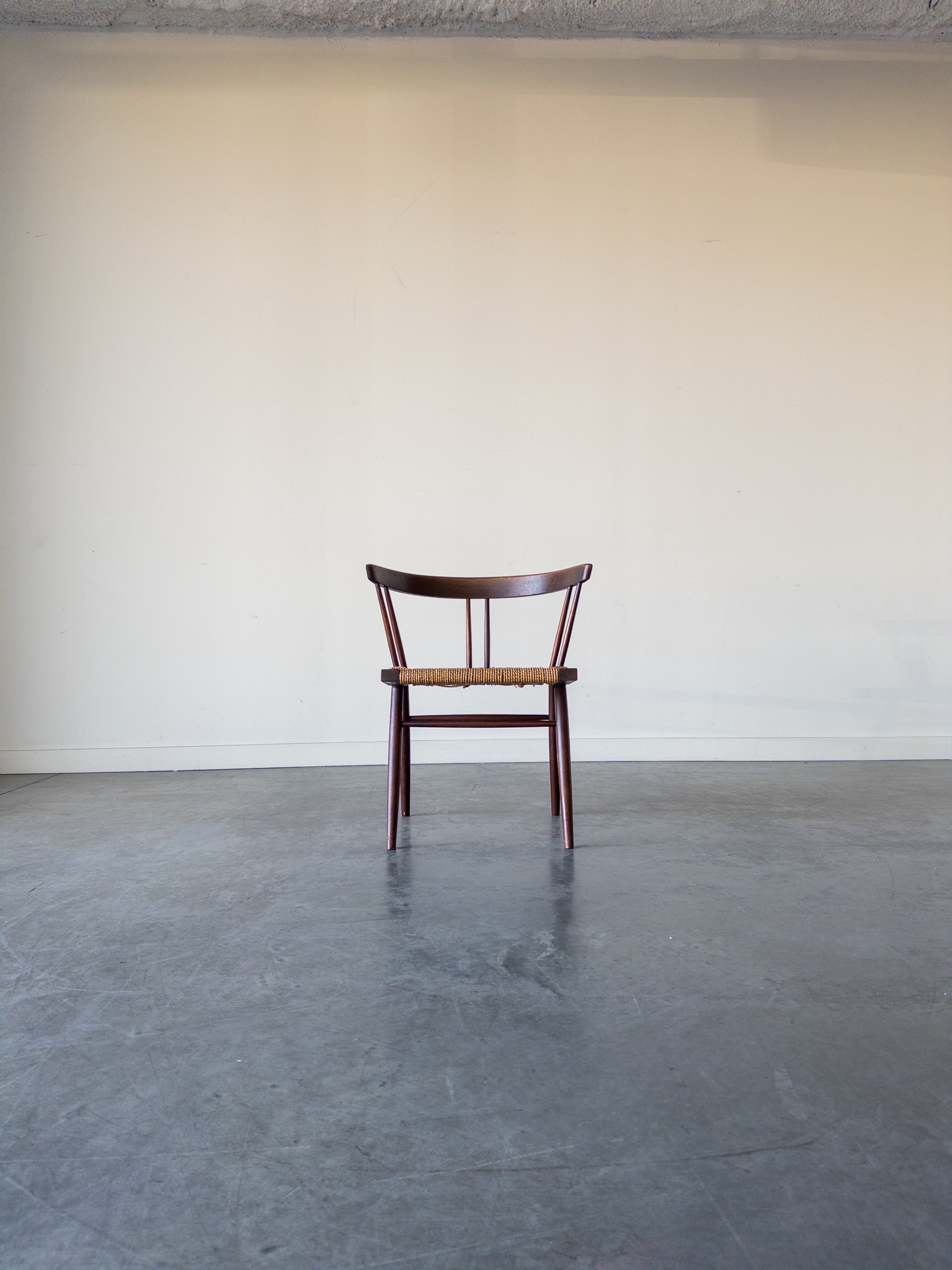 Grass-Seated chair by George Nakashima