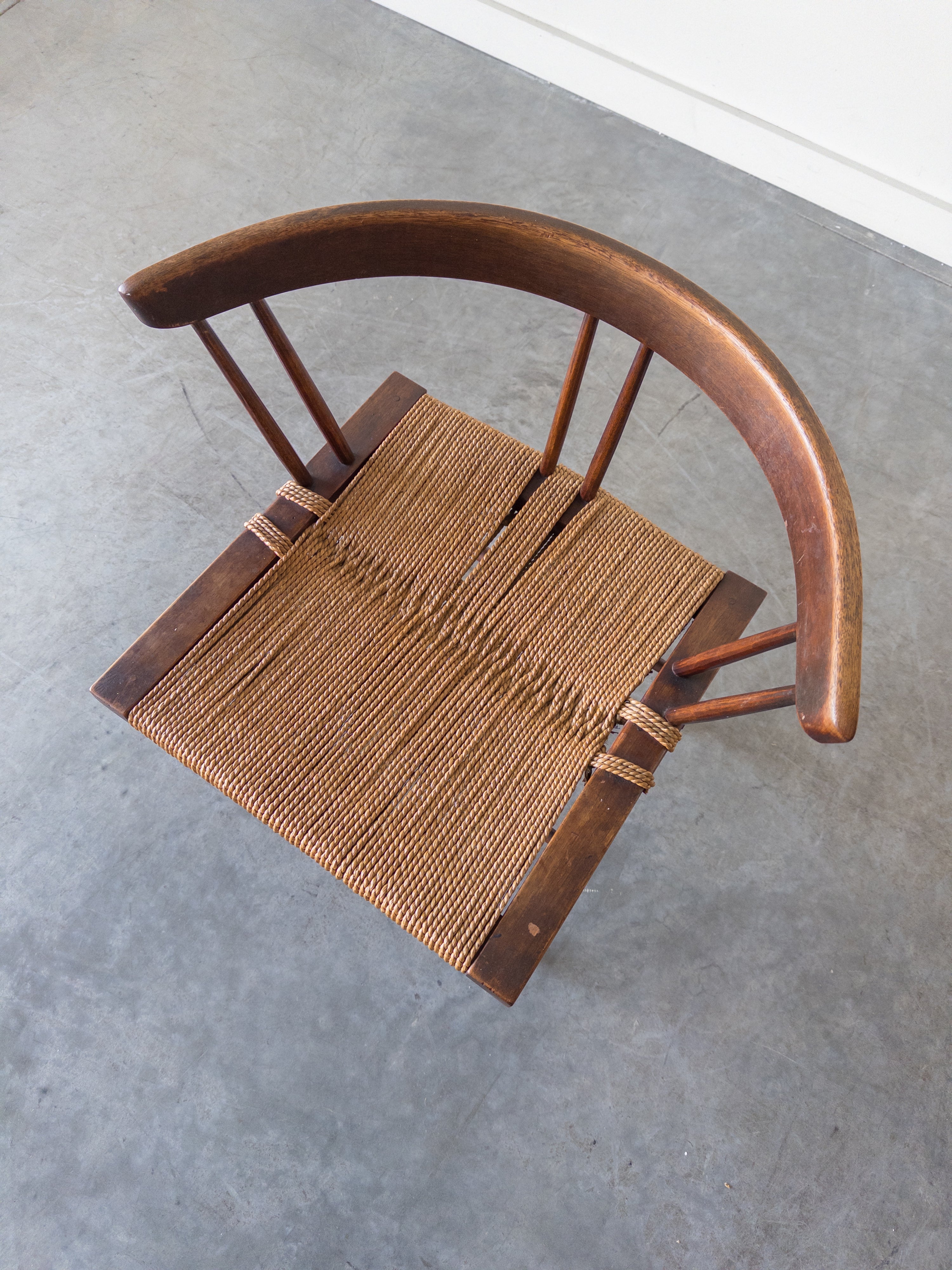 Grass-Seated chair by George Nakashima