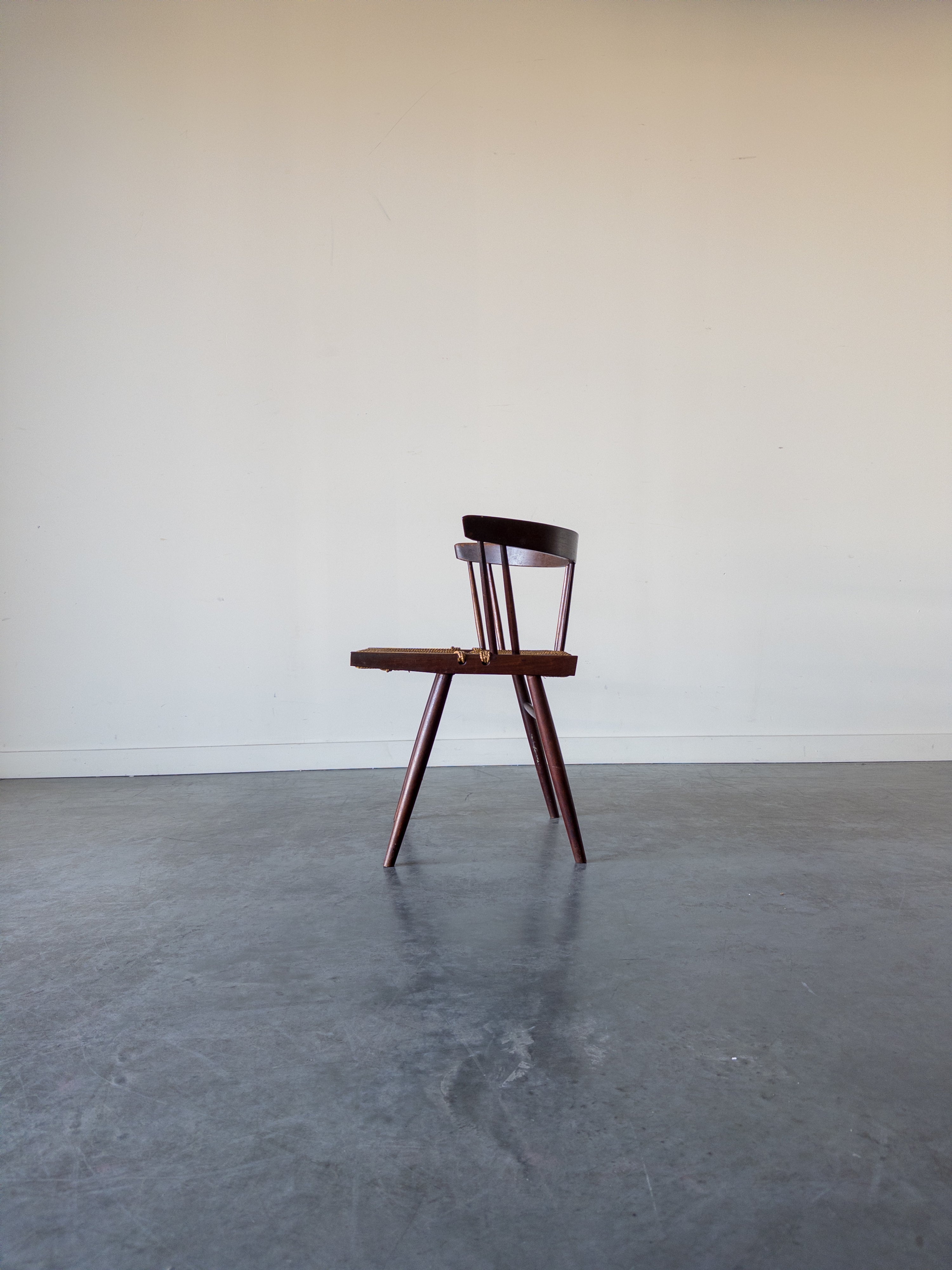 Grass-Seated chair by George Nakashima