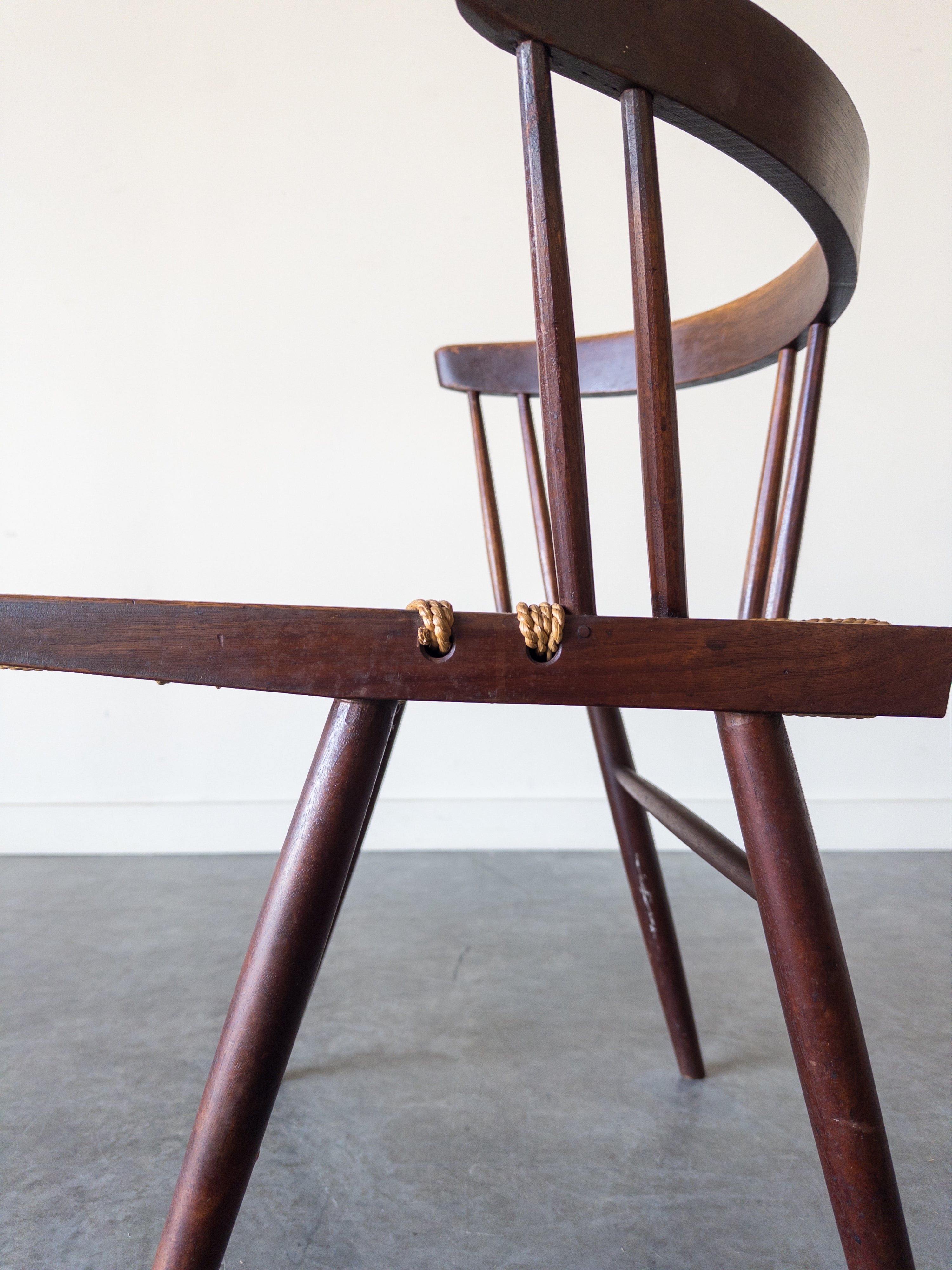 Grass-Seated chair by George Nakashima