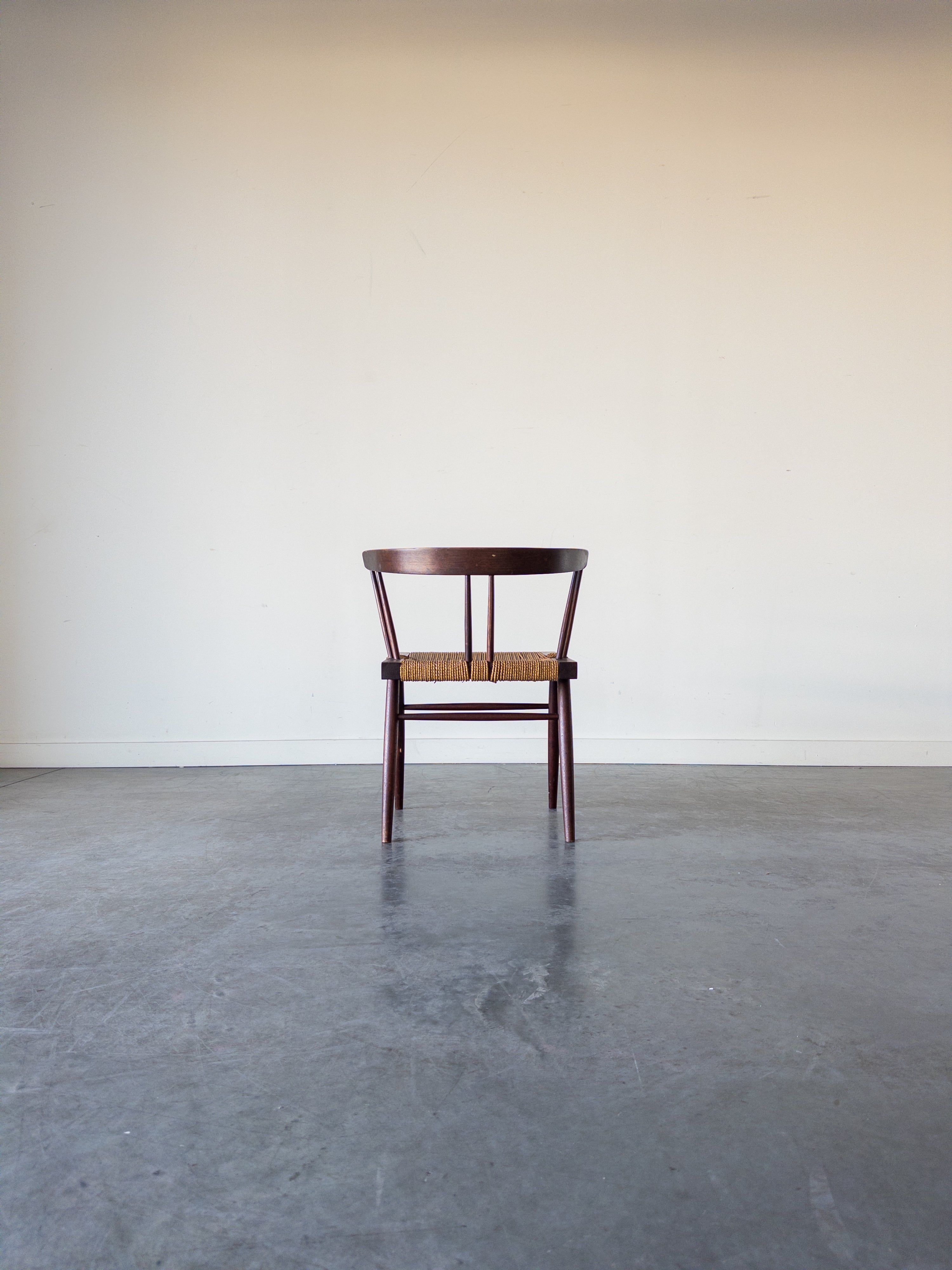 Grass-Seated chair by George Nakashima