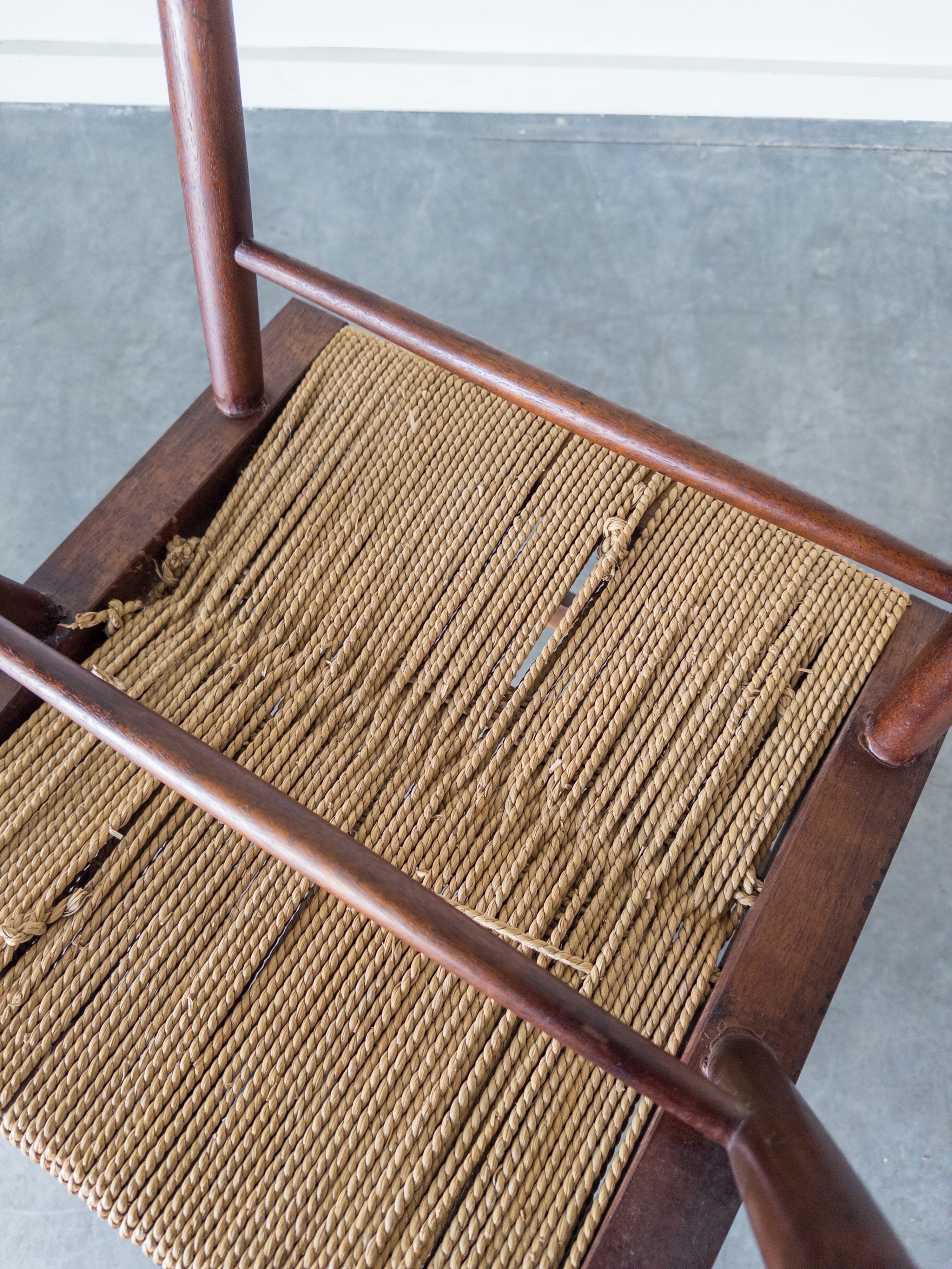 Grass-Seated chair by George Nakashima