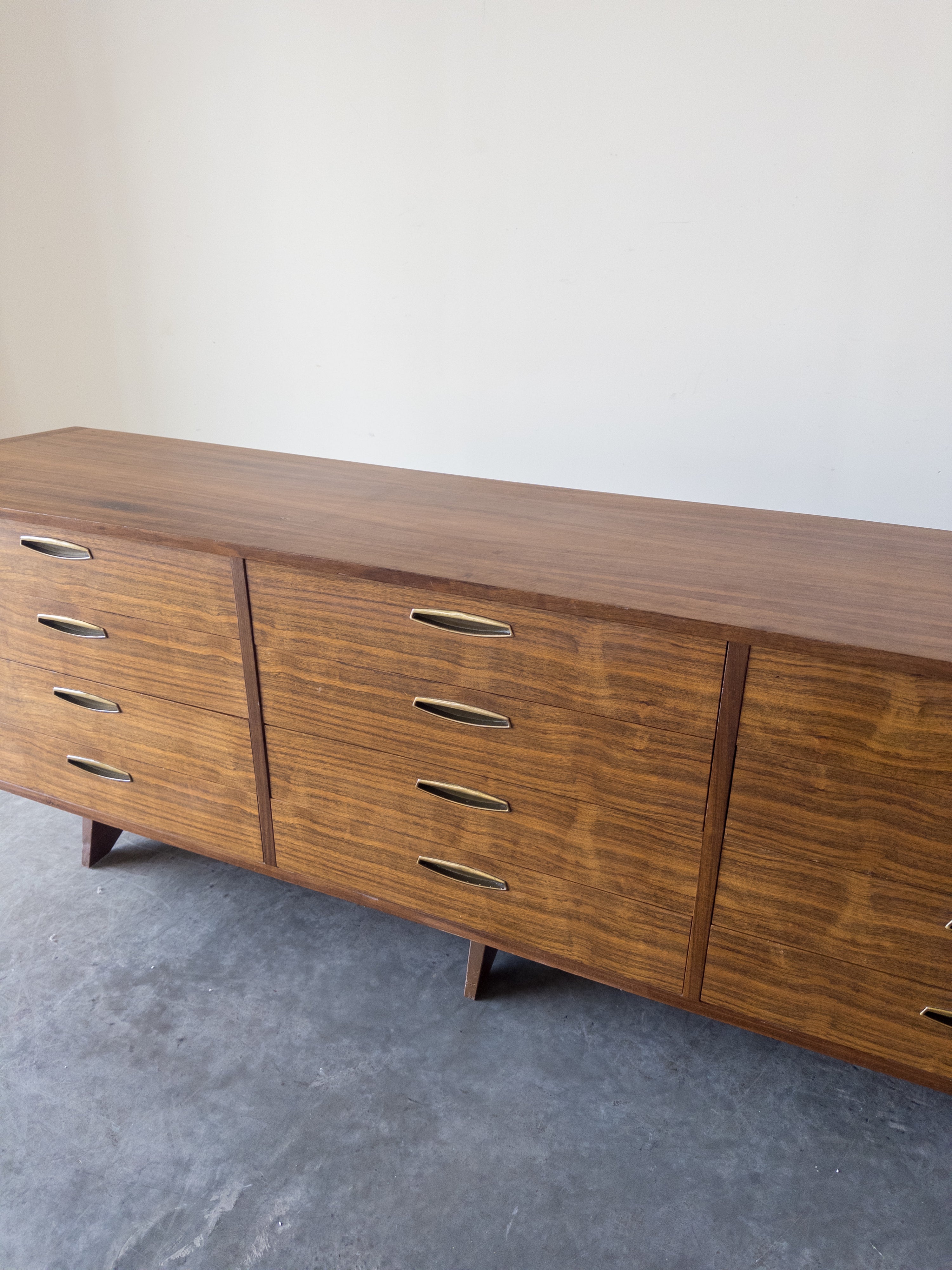 George Nakashima Walnut and Brass Monumental Cabinet for Widdicomb