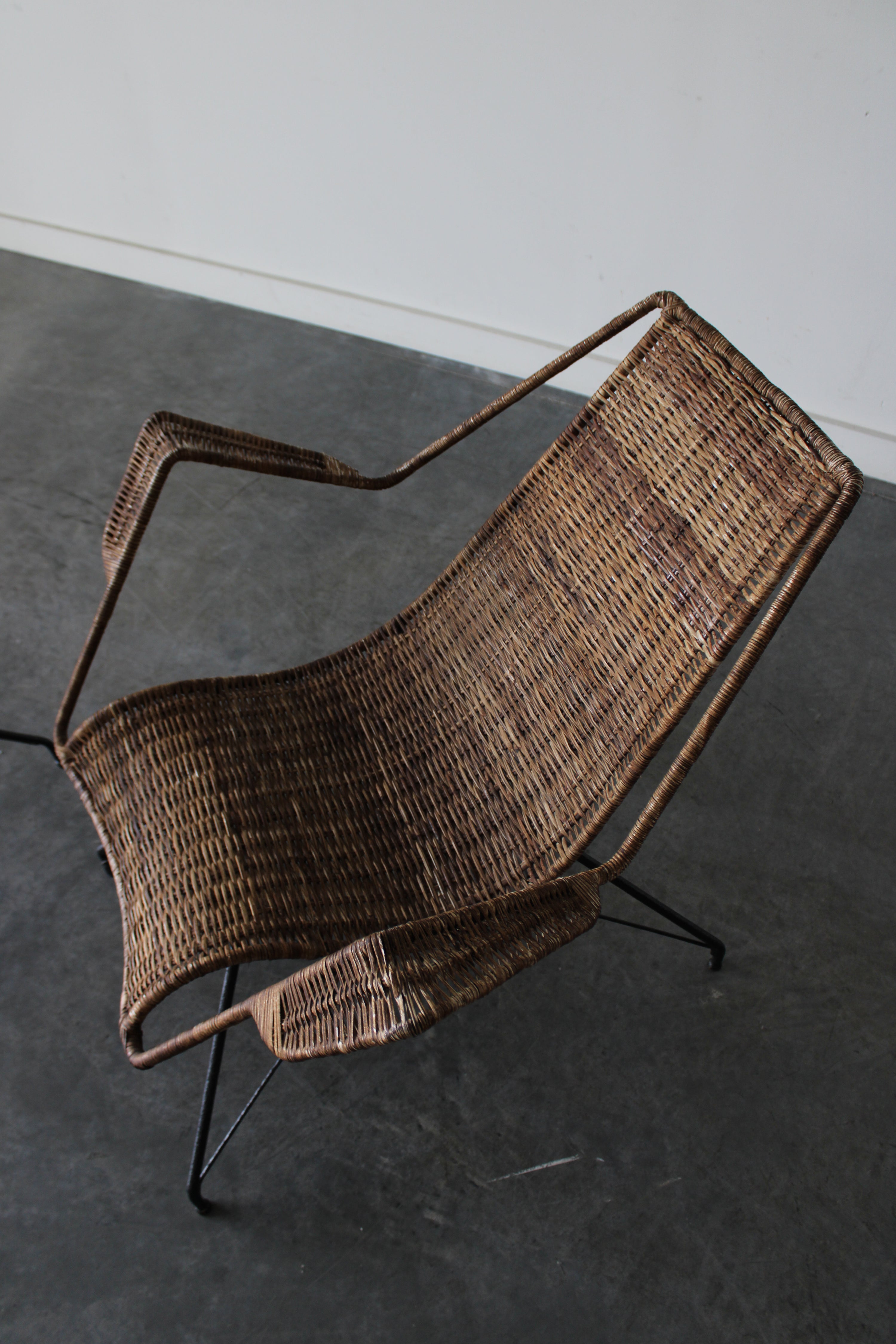Rattan Armchairs by Martin Eisler and Carlo Hauner for Forma, 1950
