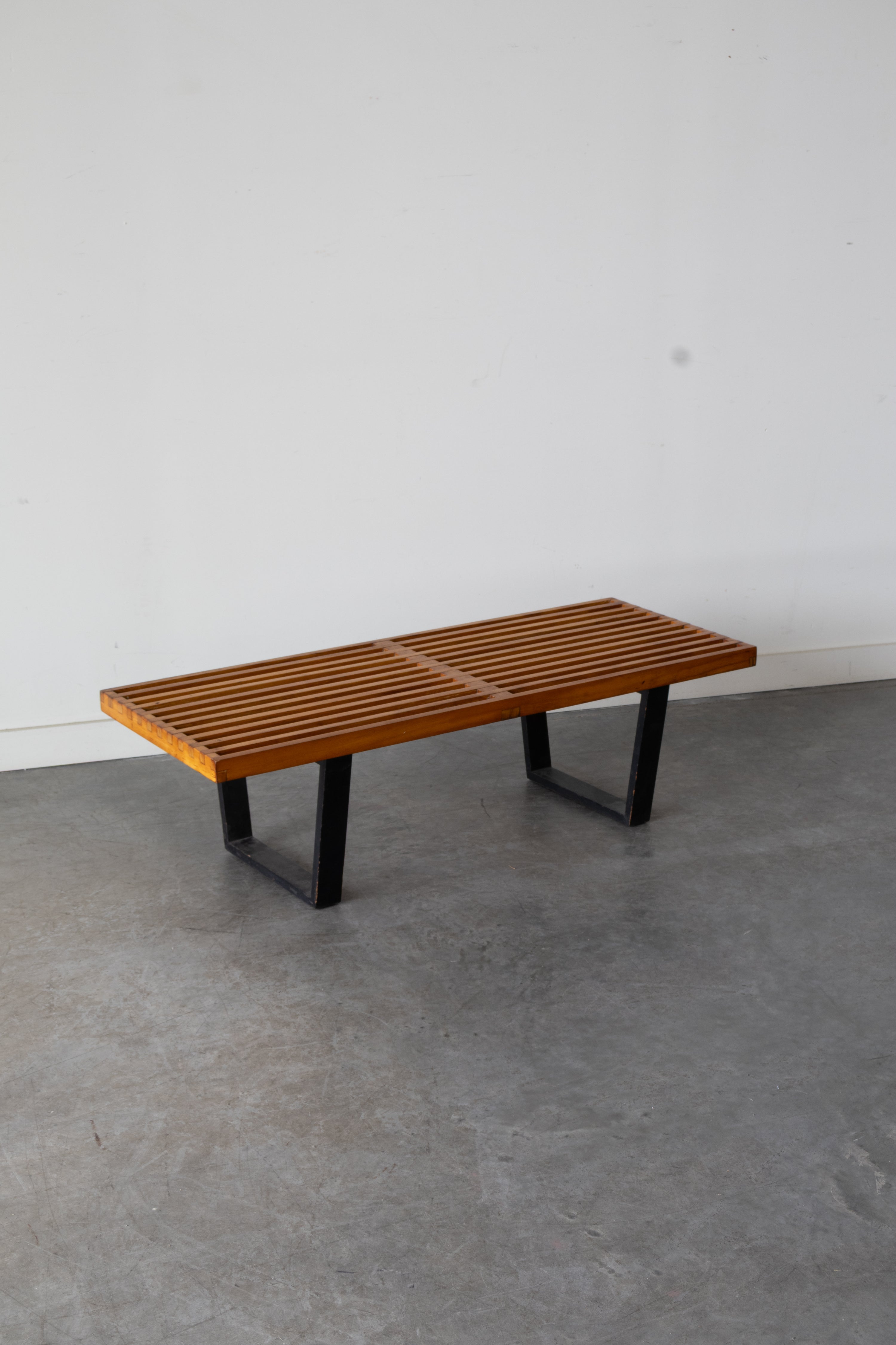 Slat platform bench by George Nelson for Heman Miller