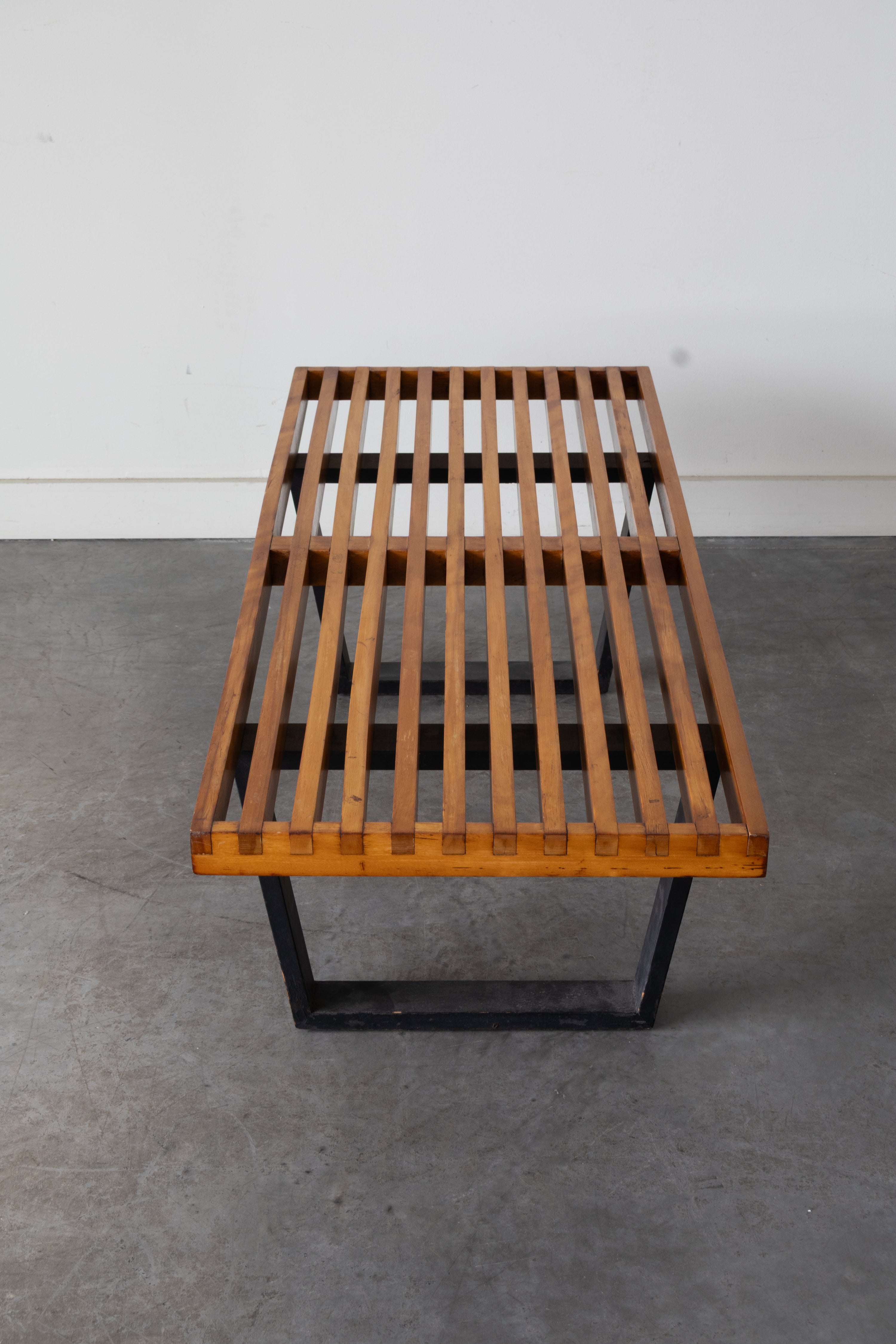 Slat platform bench by George Nelson for Heman Miller