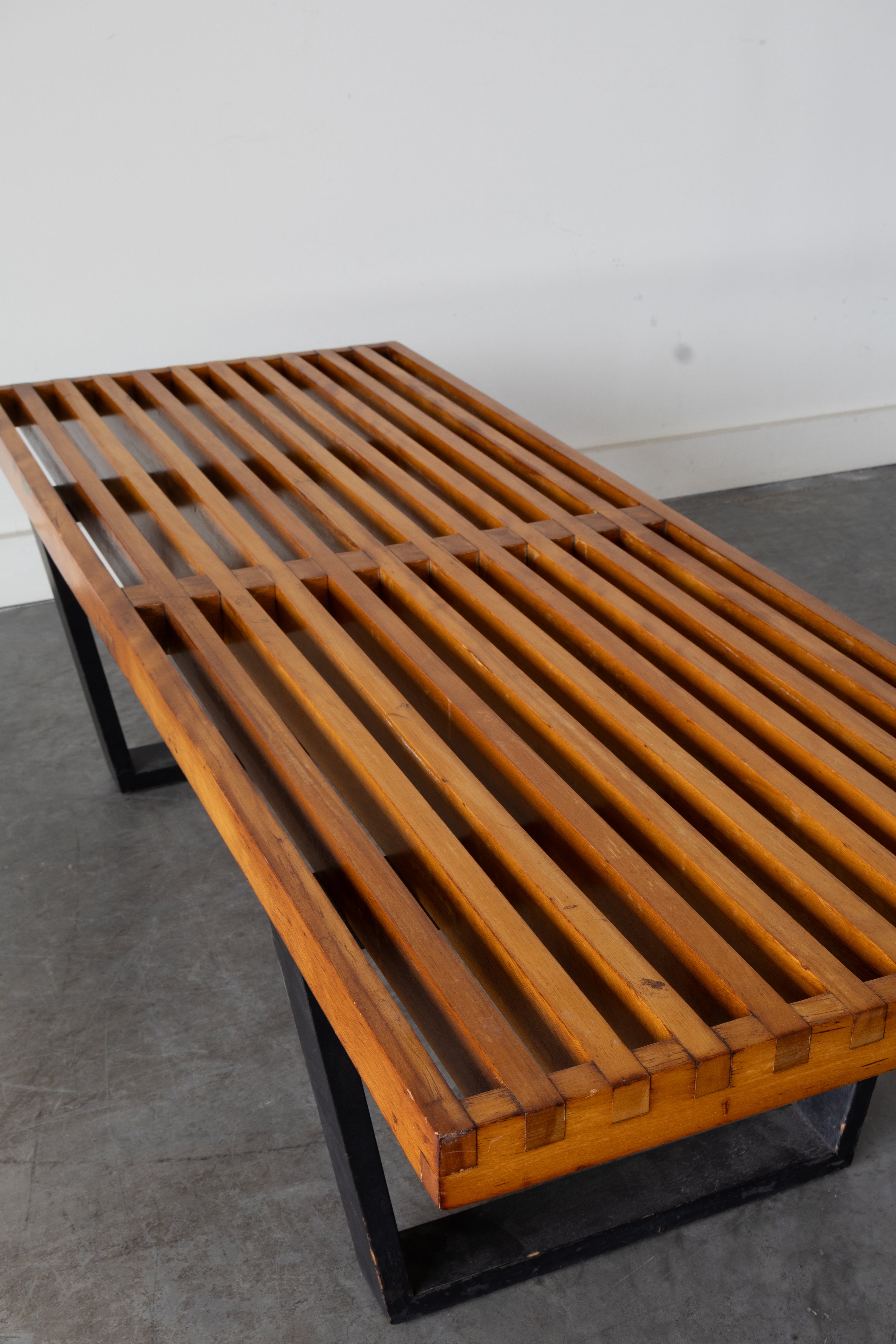 Slat platform bench by George Nelson for Heman Miller