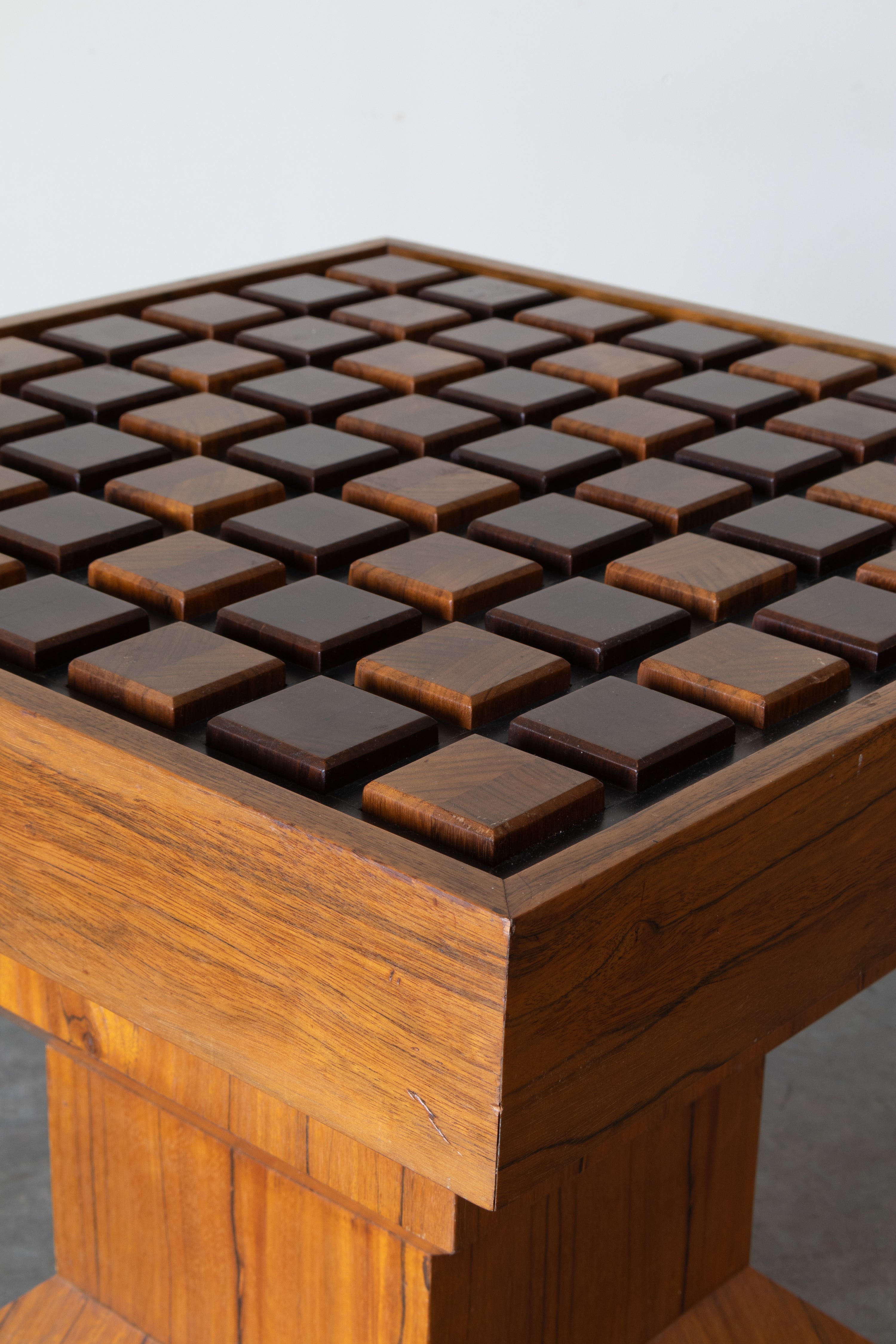 Danish Teak and Rosewood Chess Table in the style of Don S. Shoemaker