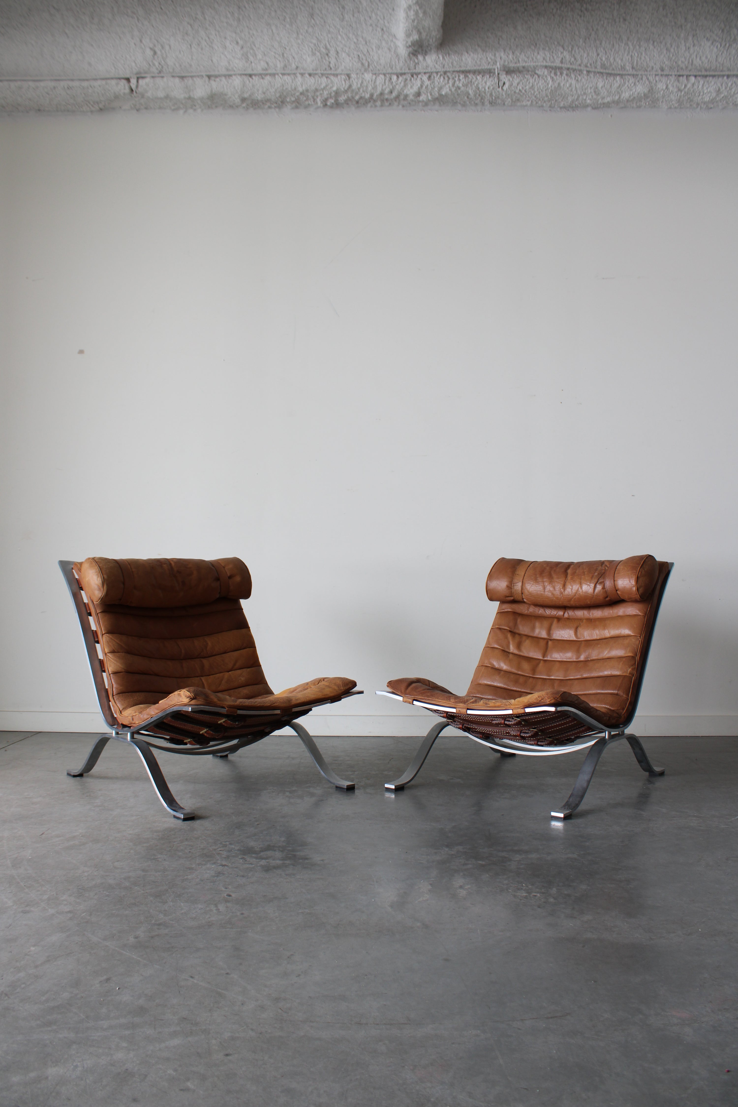Pair of Ari Lounge Chairs by Arne Norell, 1966