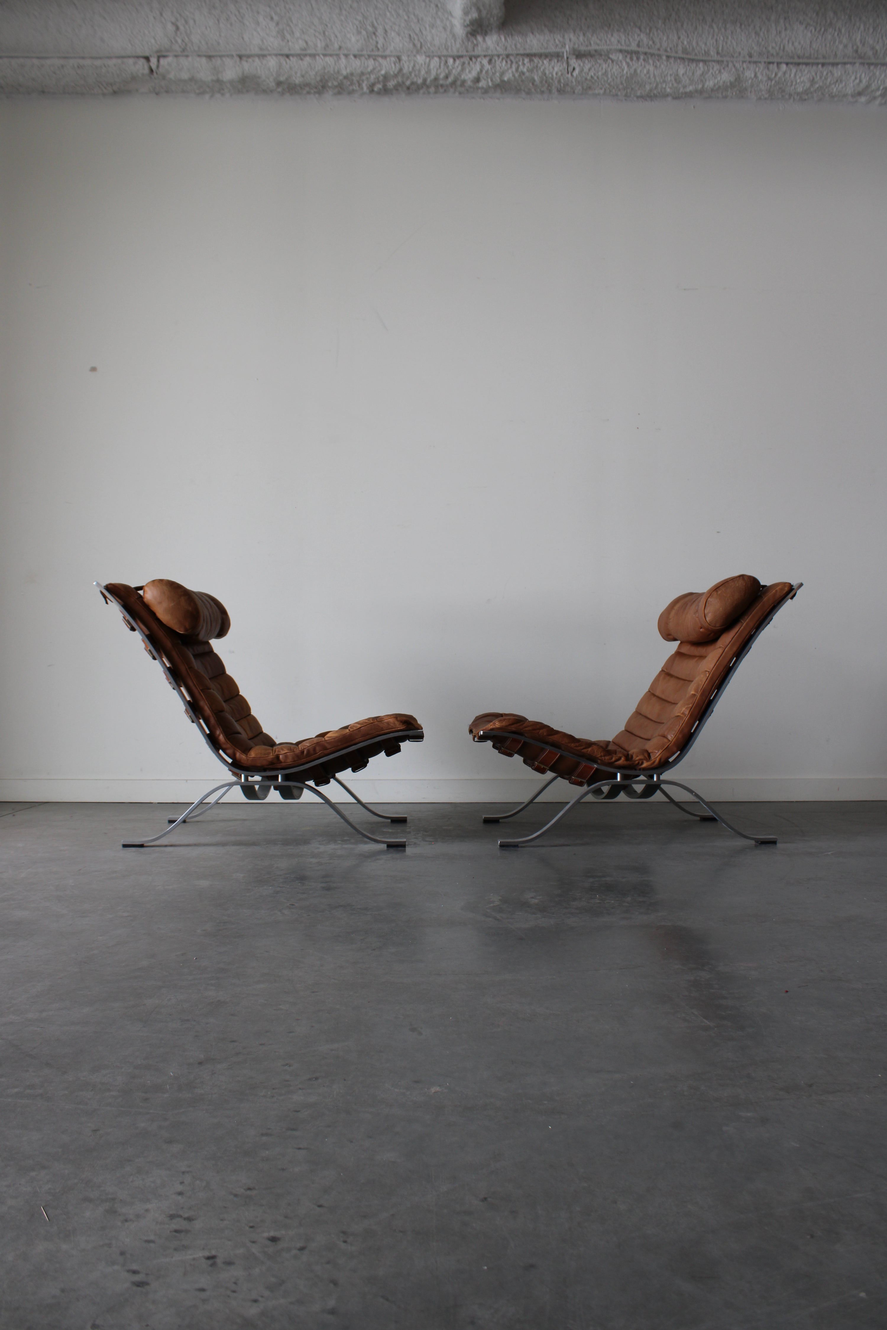 Pair of Ari Lounge Chairs by Arne Norell, 1966