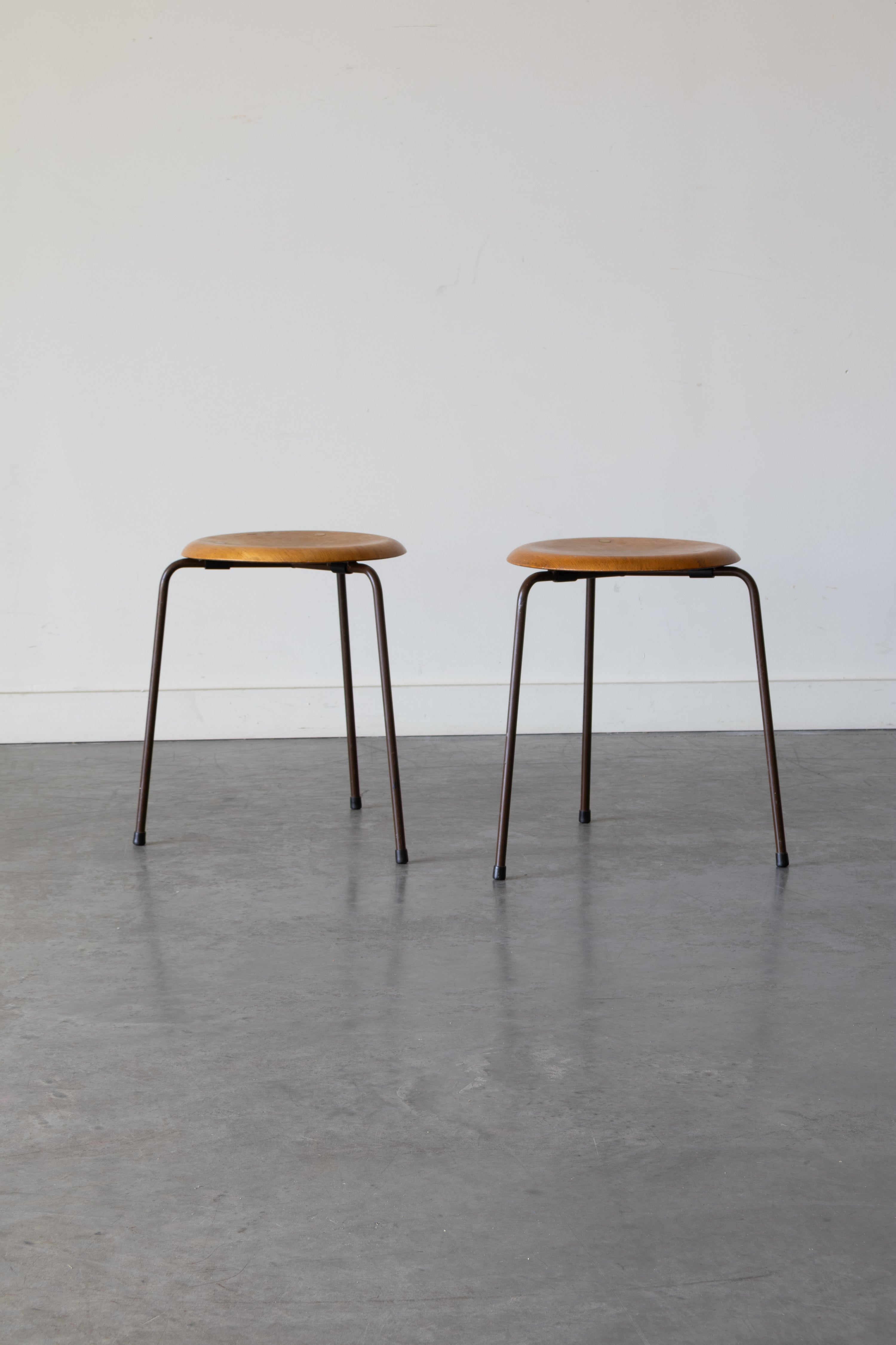 Early Tripod Dot Stools by Arne Jacobsen for Fritz Hansen