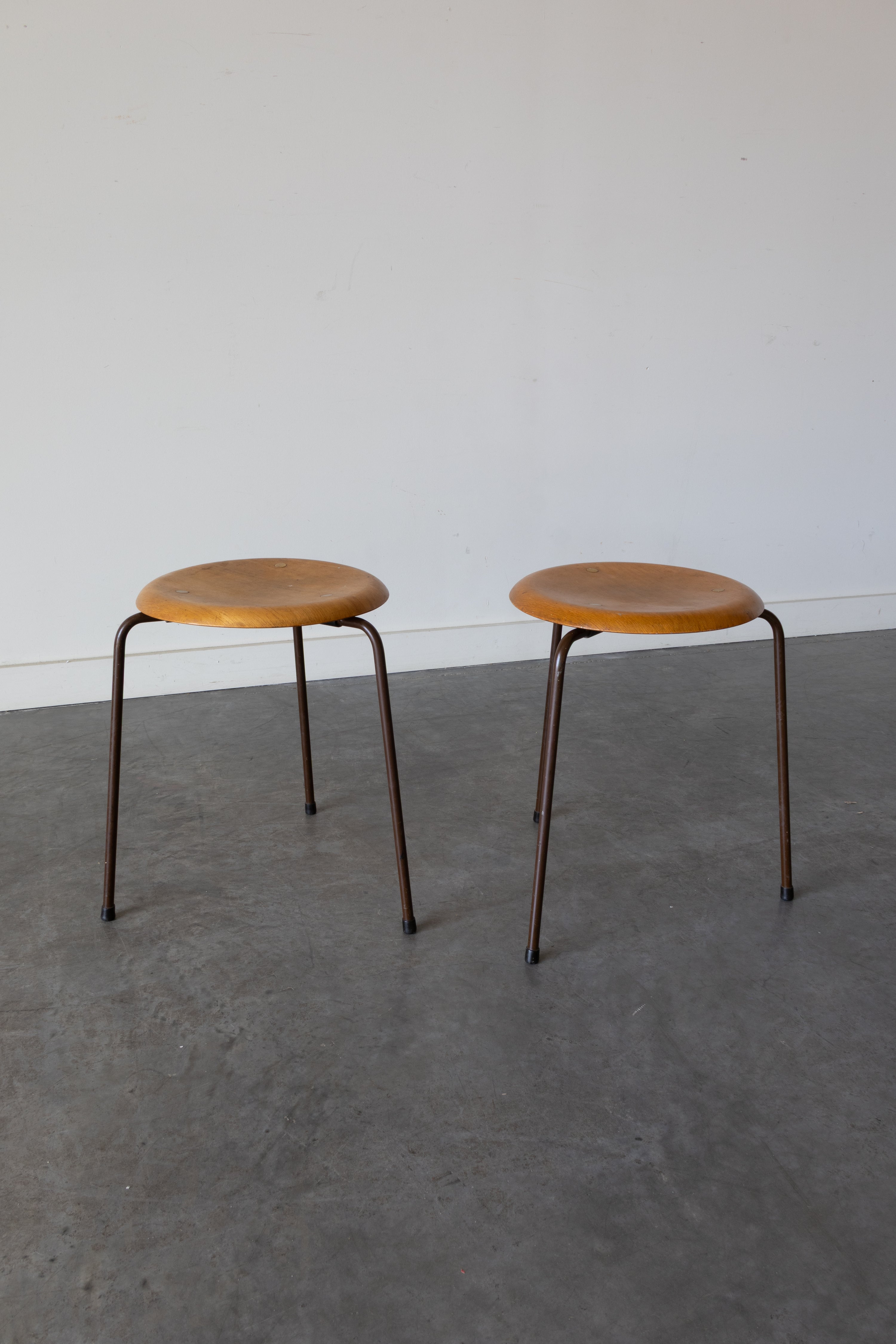 Early Tripod Dot Stools by Arne Jacobsen for Fritz Hansen